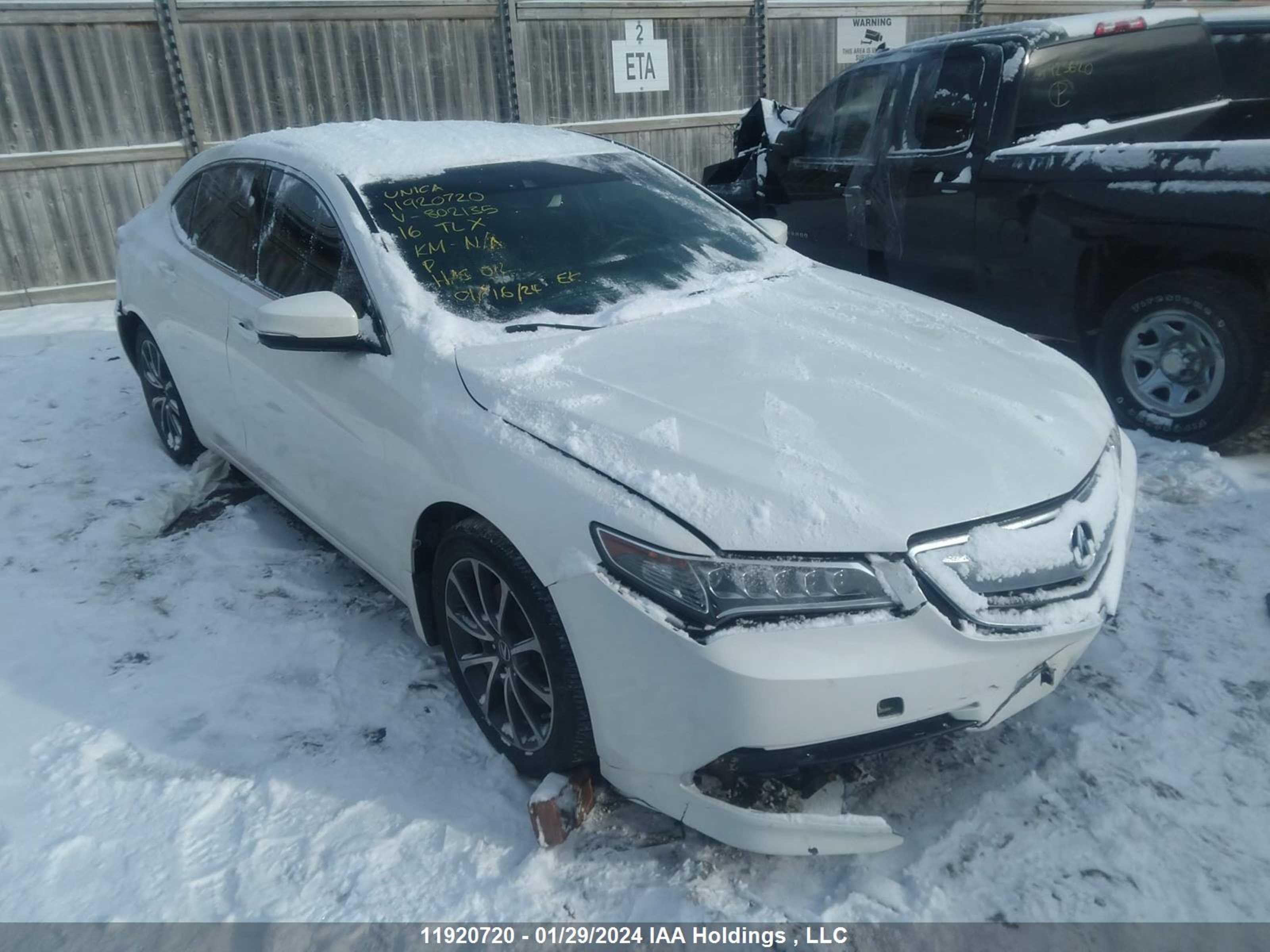 ACURA TLX 2016 19uub3f52ga802135