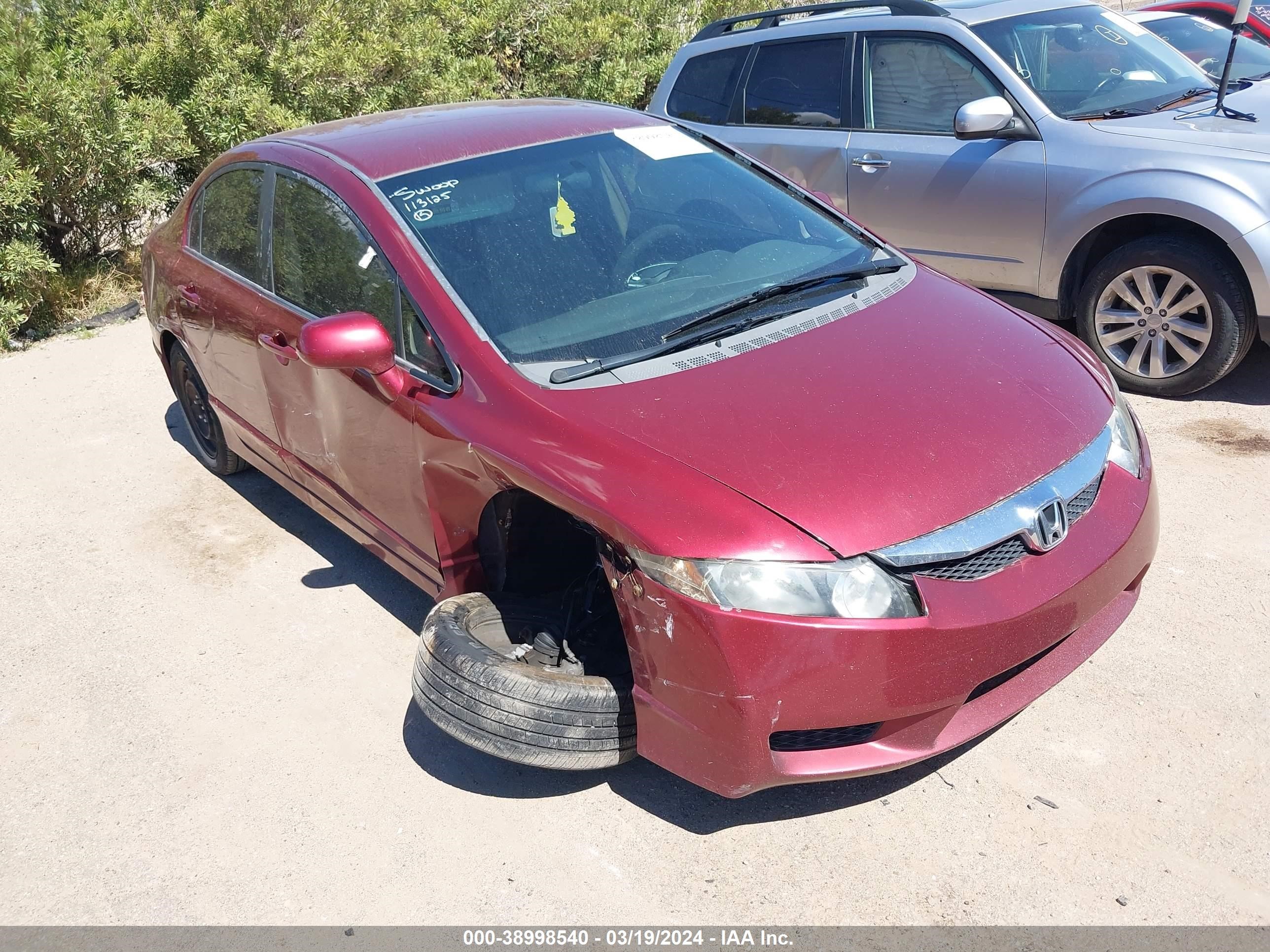 HONDA CIVIC 2009 19xfa16509e033147