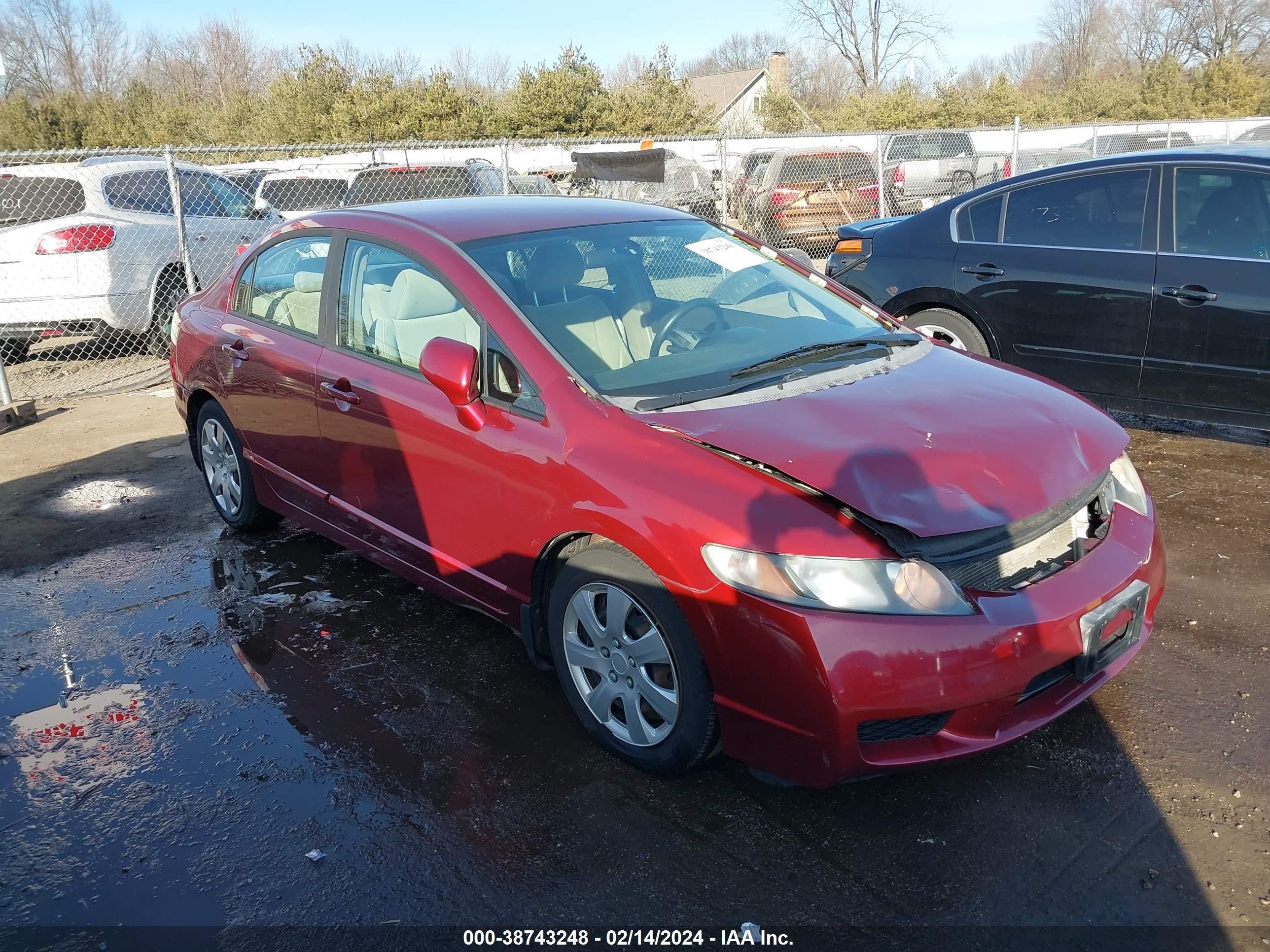 HONDA CIVIC 2009 19xfa16569e002677