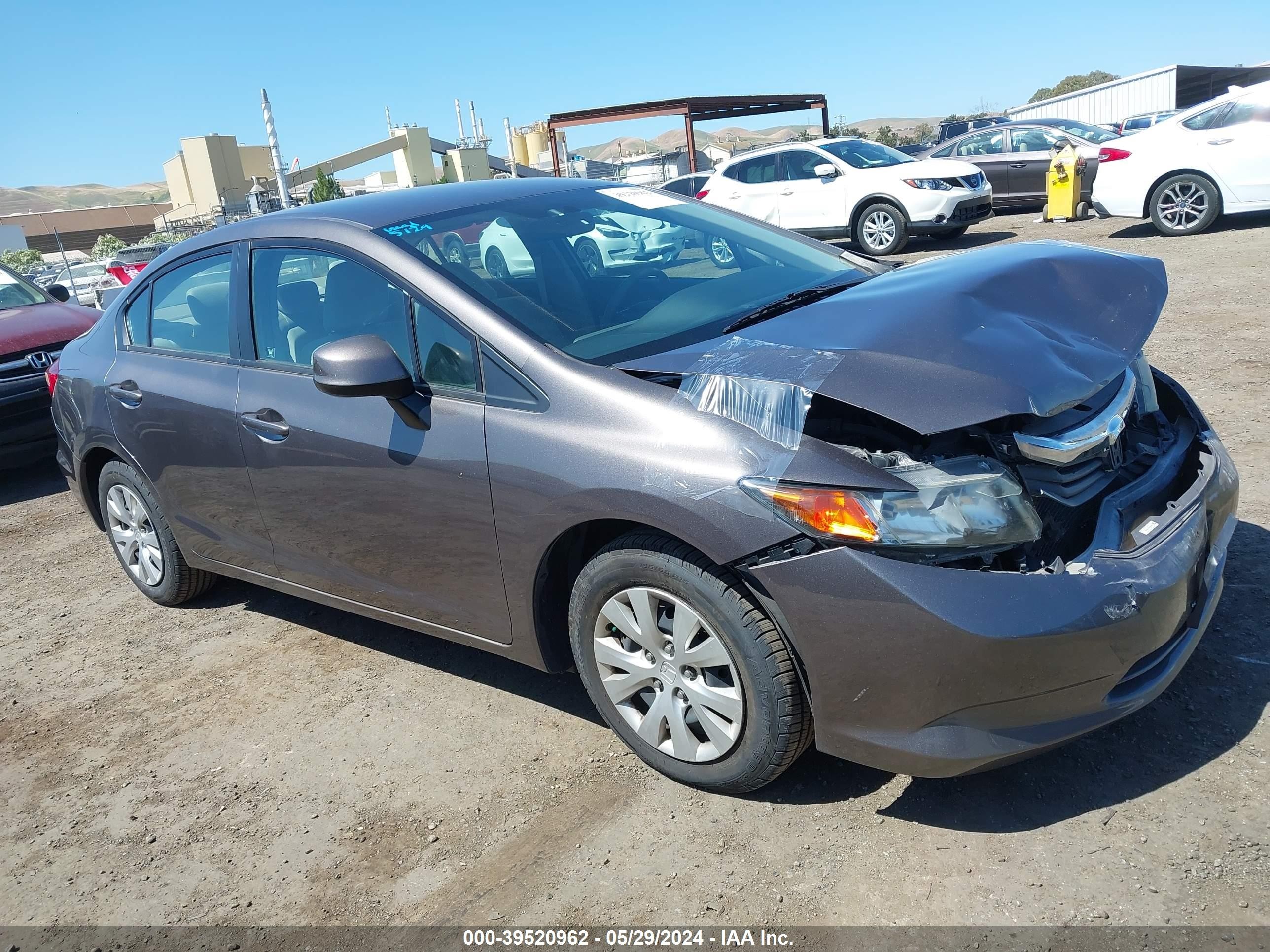 HONDA CIVIC 2012 19xfb2f50ce392458