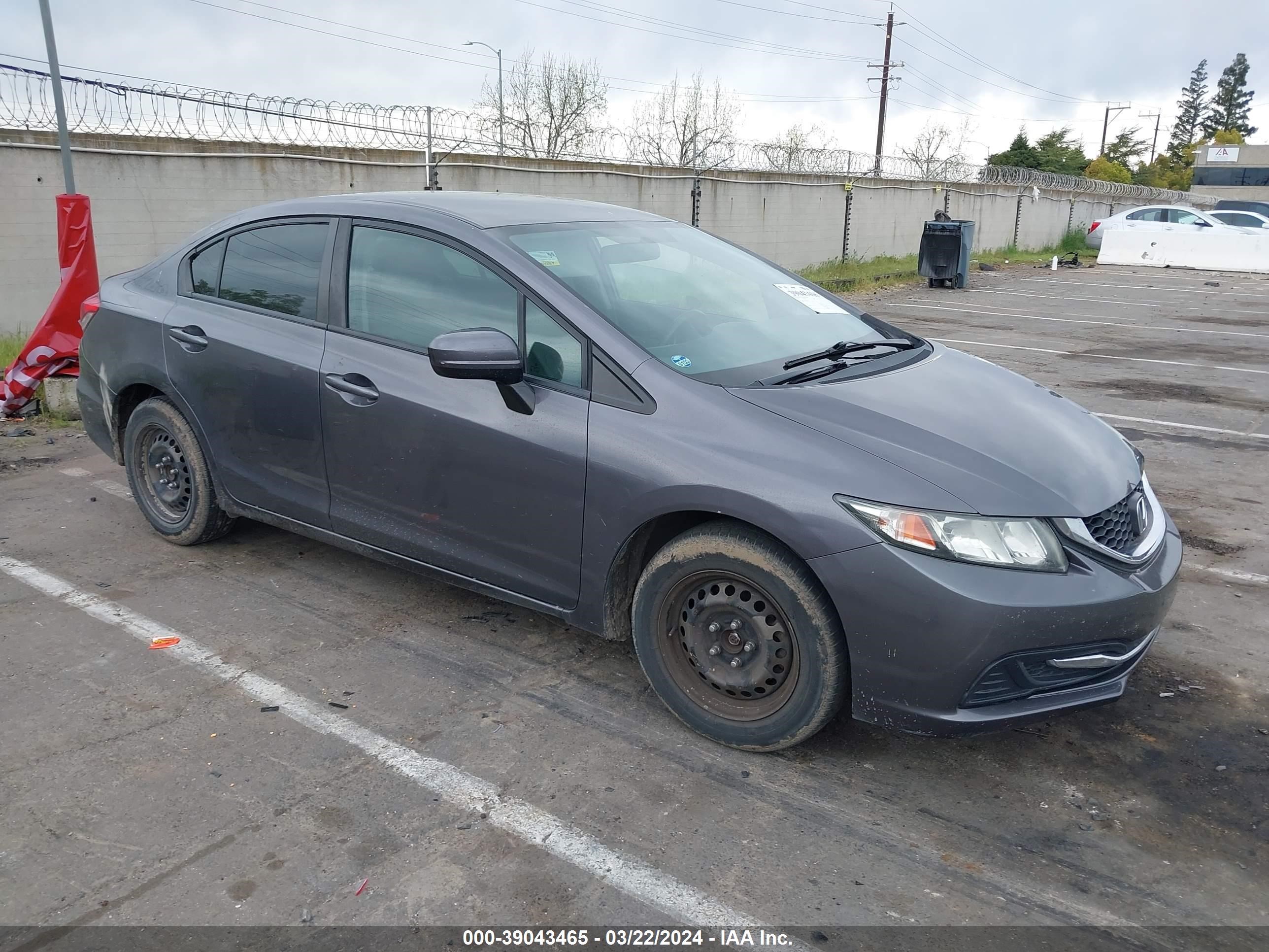 HONDA CIVIC 2014 19xfb2f51ee245049