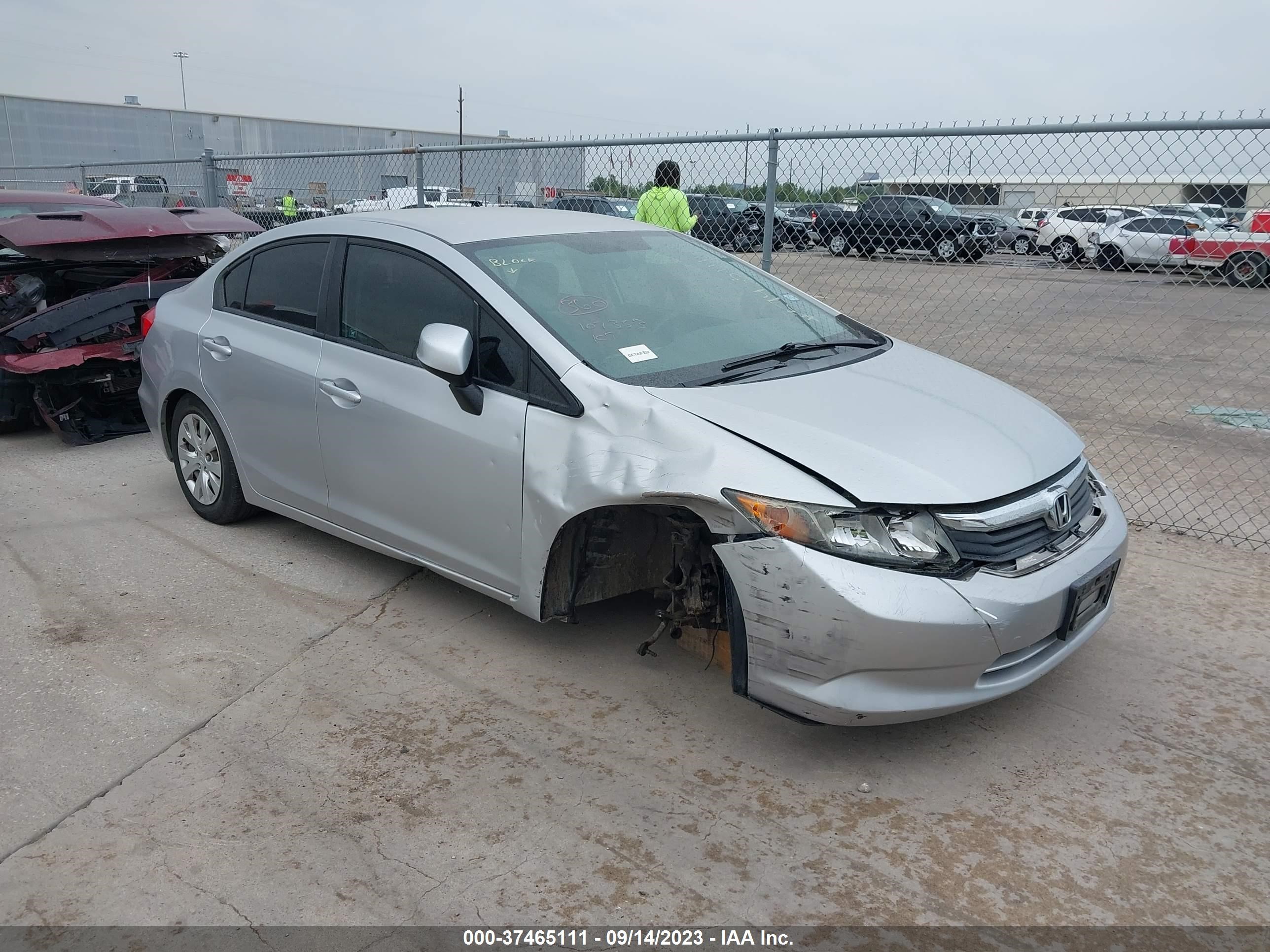 HONDA CIVIC 2012 19xfb2f53ce045187