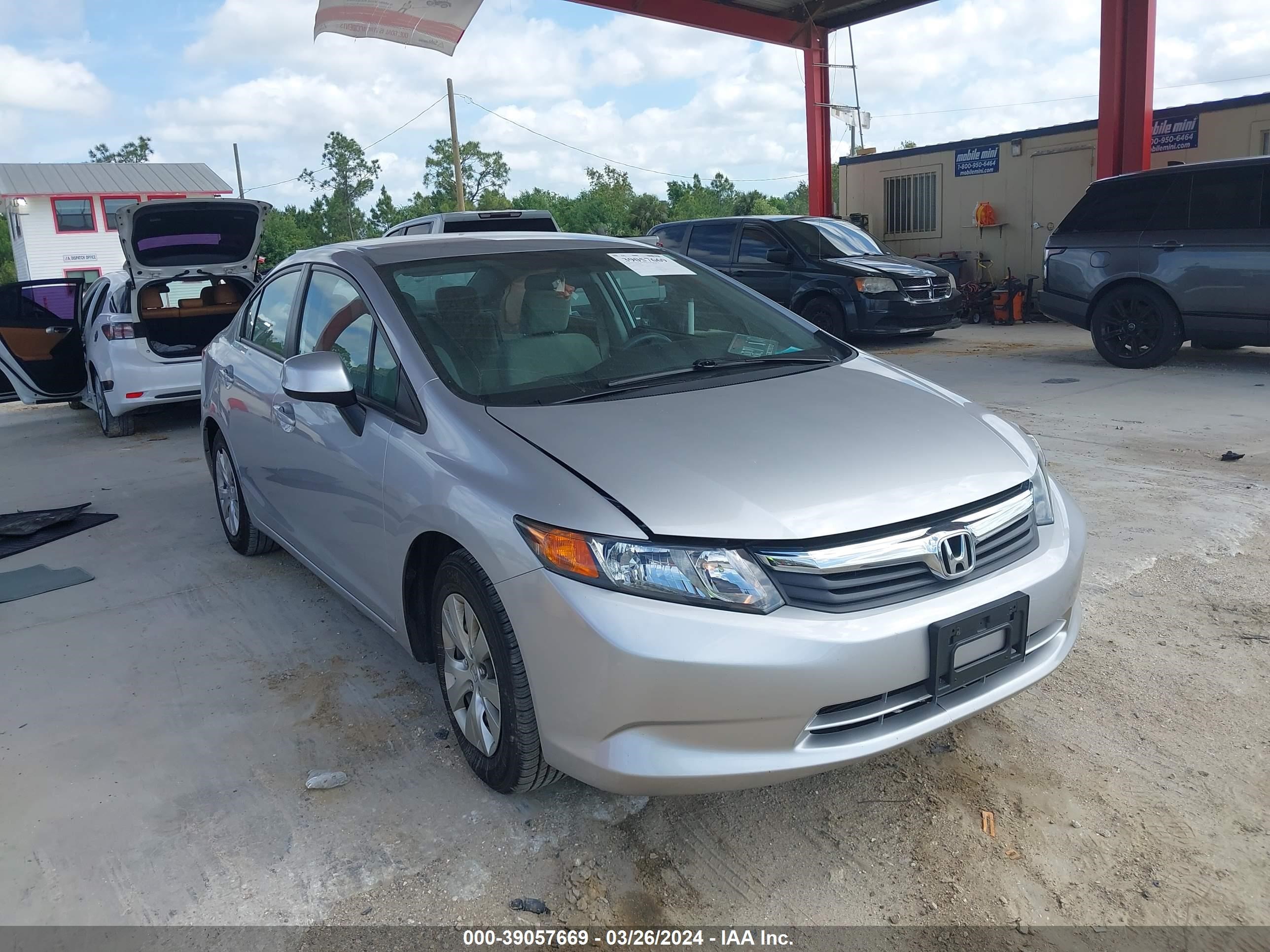 HONDA CIVIC 2012 19xfb2f53ce321660