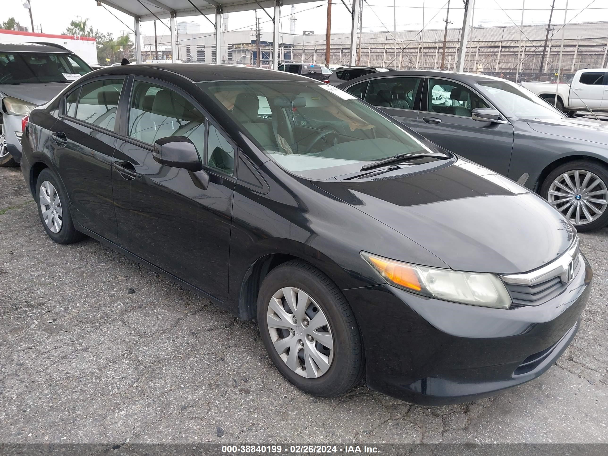 HONDA CIVIC 2012 19xfb2f53ce354769