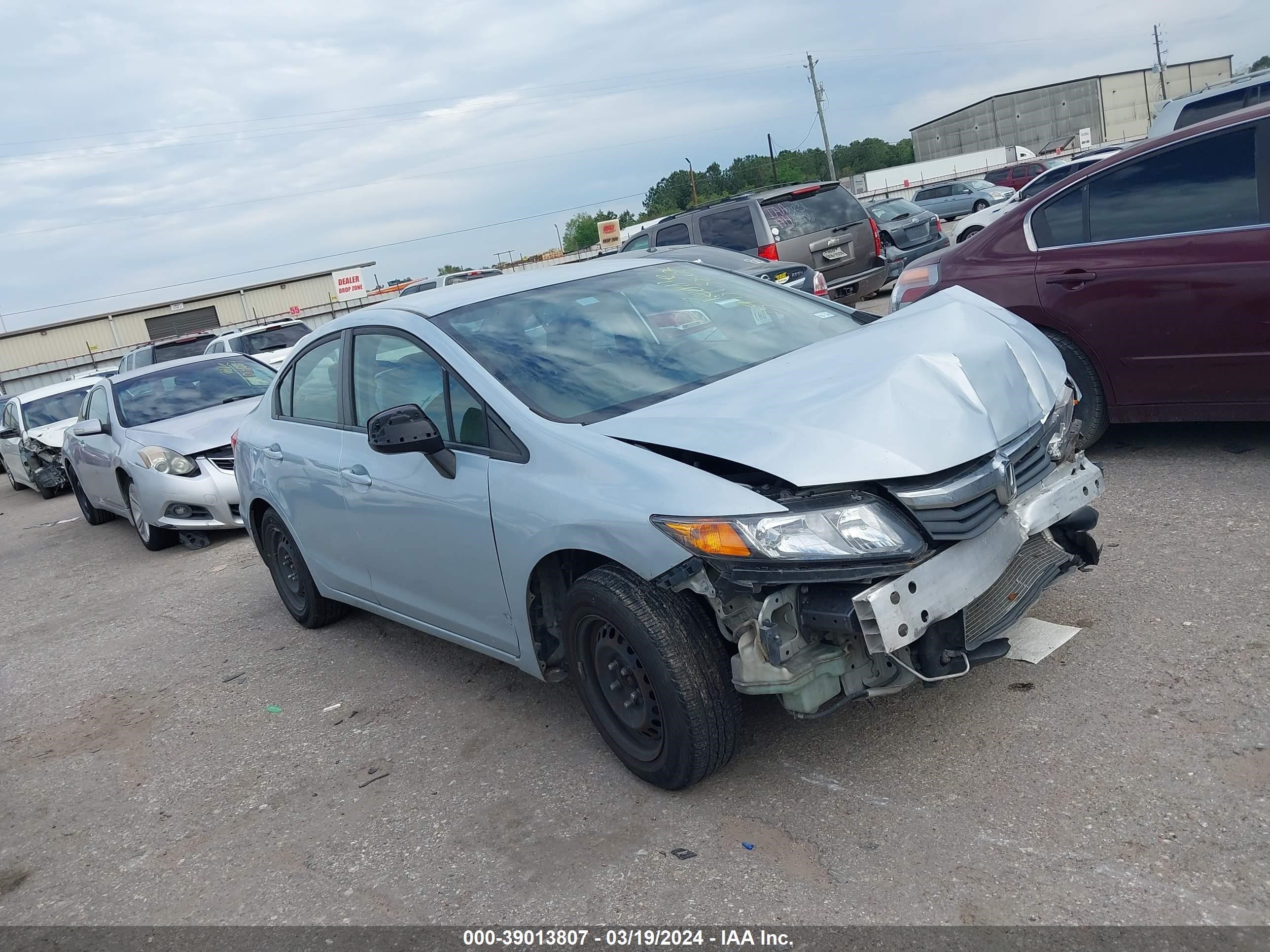 HONDA CIVIC 2012 19xfb2f5xce307481