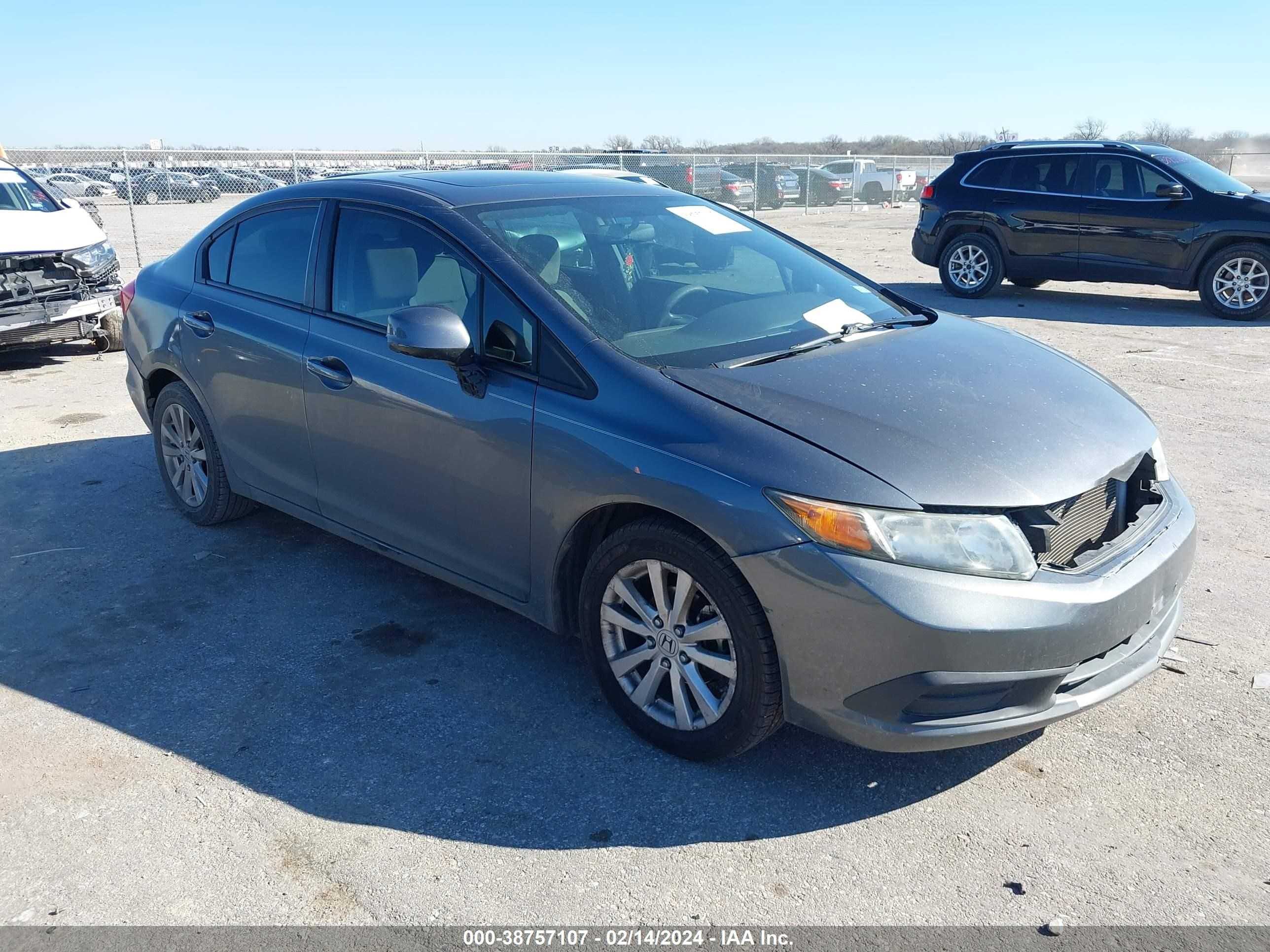 HONDA CIVIC 2012 19xfb2f84ce110445