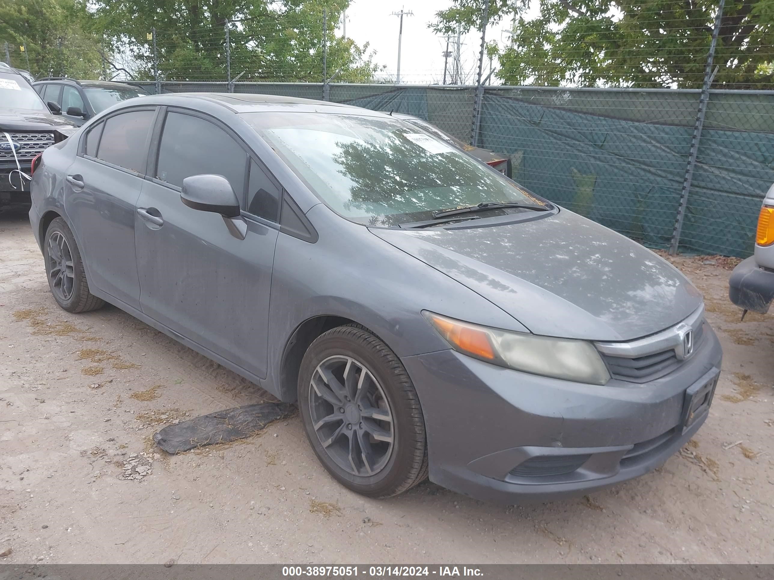 HONDA CIVIC 2012 19xfb2f86ce061636