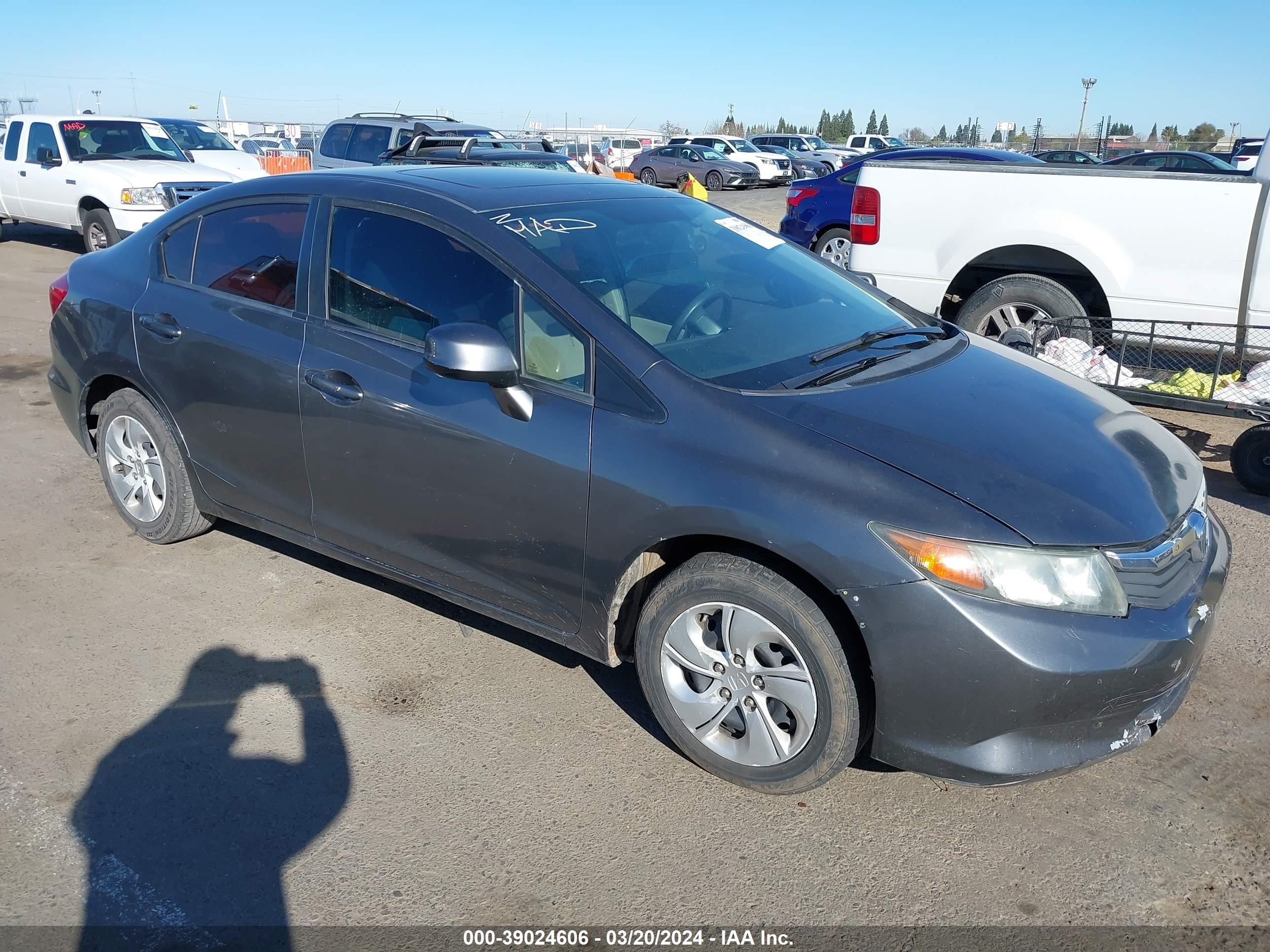 HONDA CIVIC 2012 19xfb2f89ce362840