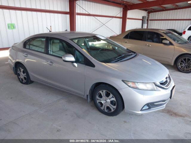 HONDA CIVIC HYBRID 2013 19xfb4f22de200802