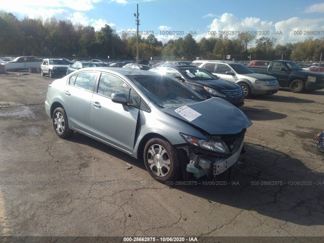 HONDA CIVIC HYBRID 2013 19xfb4f24de202549