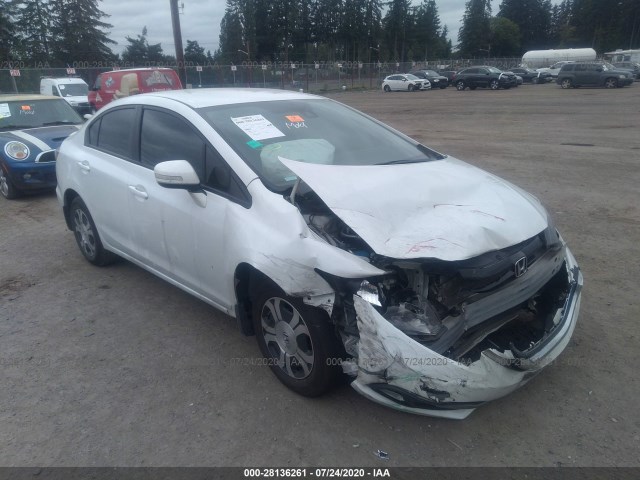 HONDA CIVIC HYBRID 2013 19xfb4f26de001977