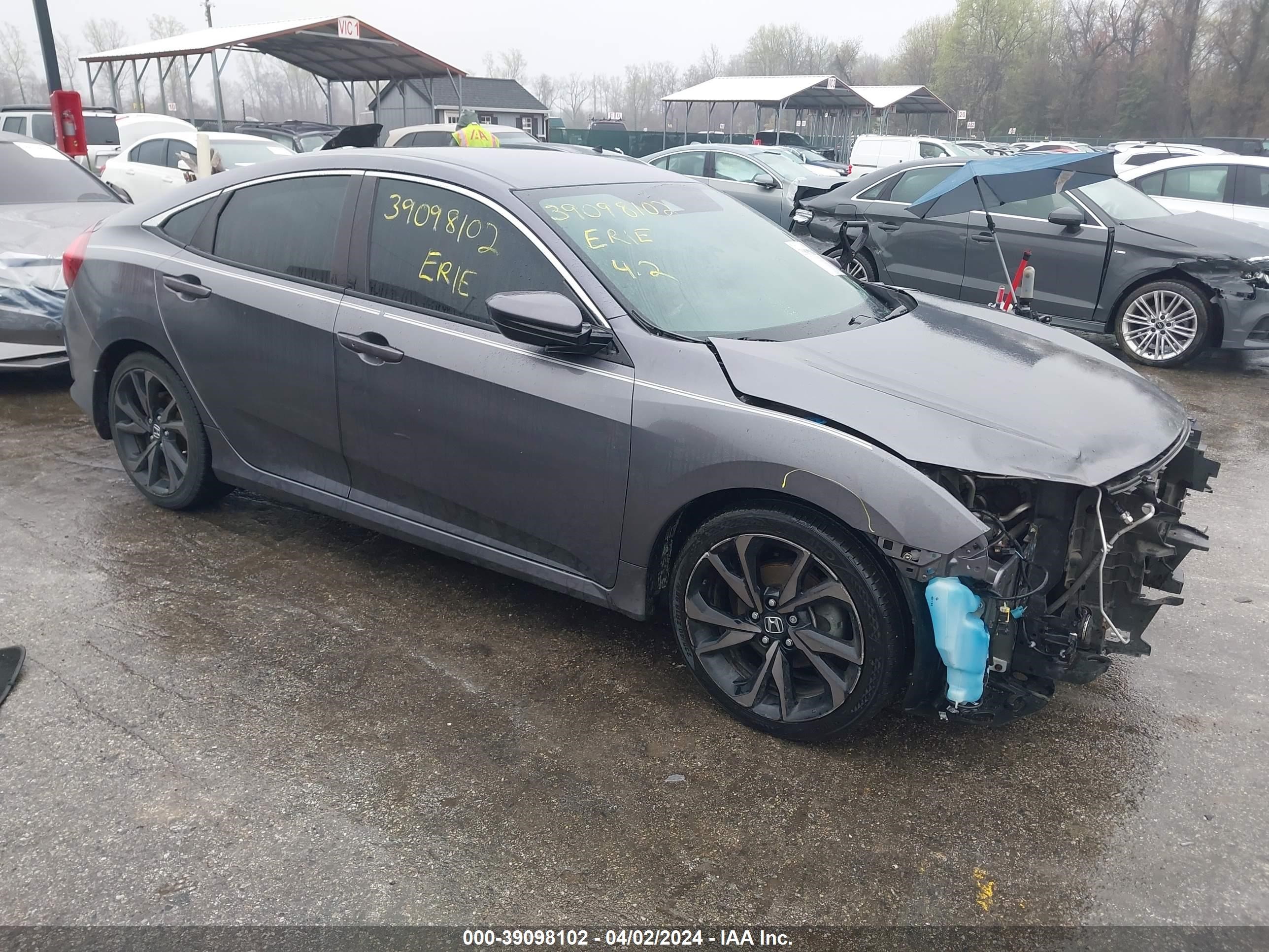 HONDA CIVIC 2019 19xfc2f83ke025088