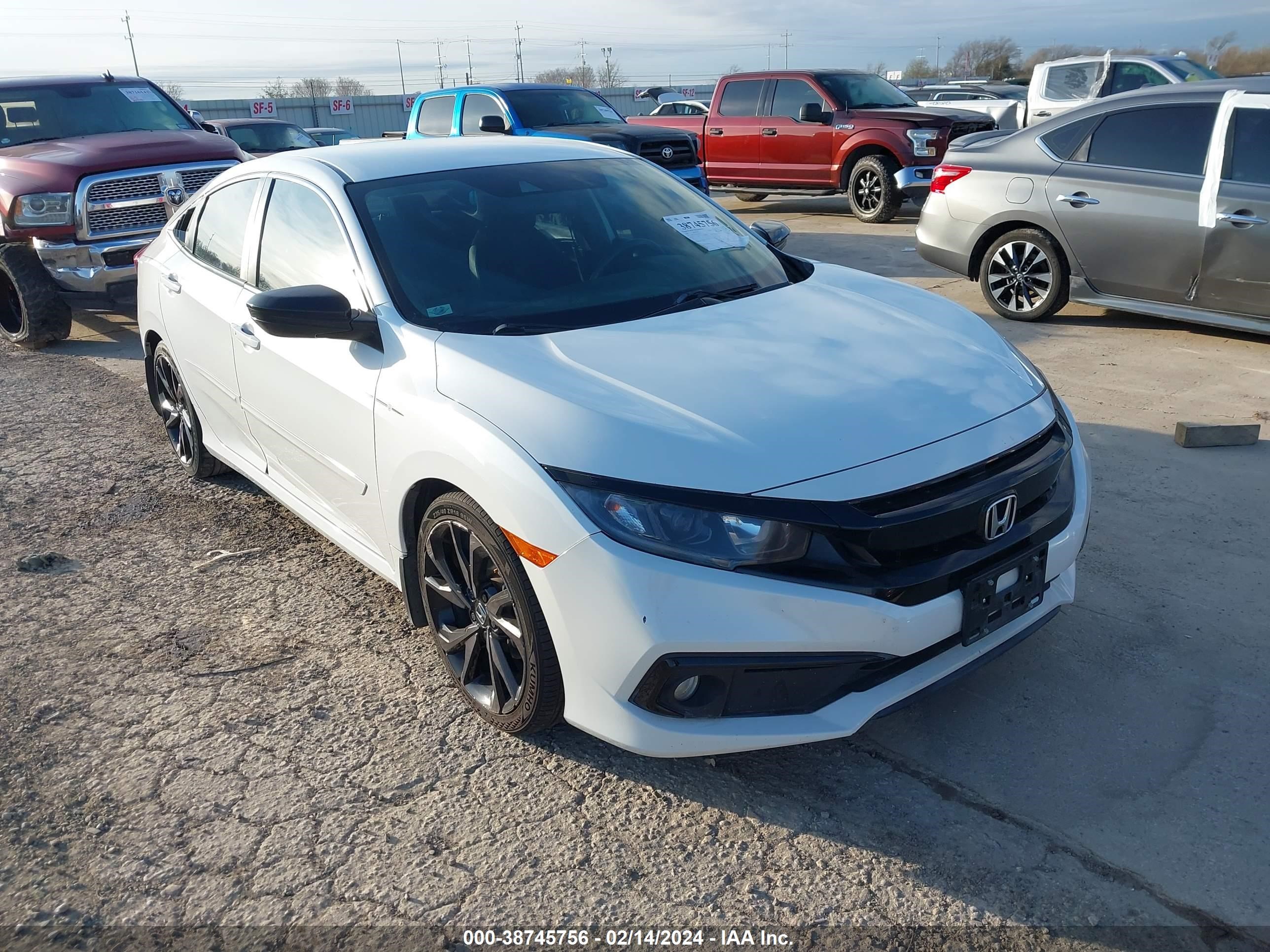 HONDA CIVIC 2020 19xfc2f87le017335