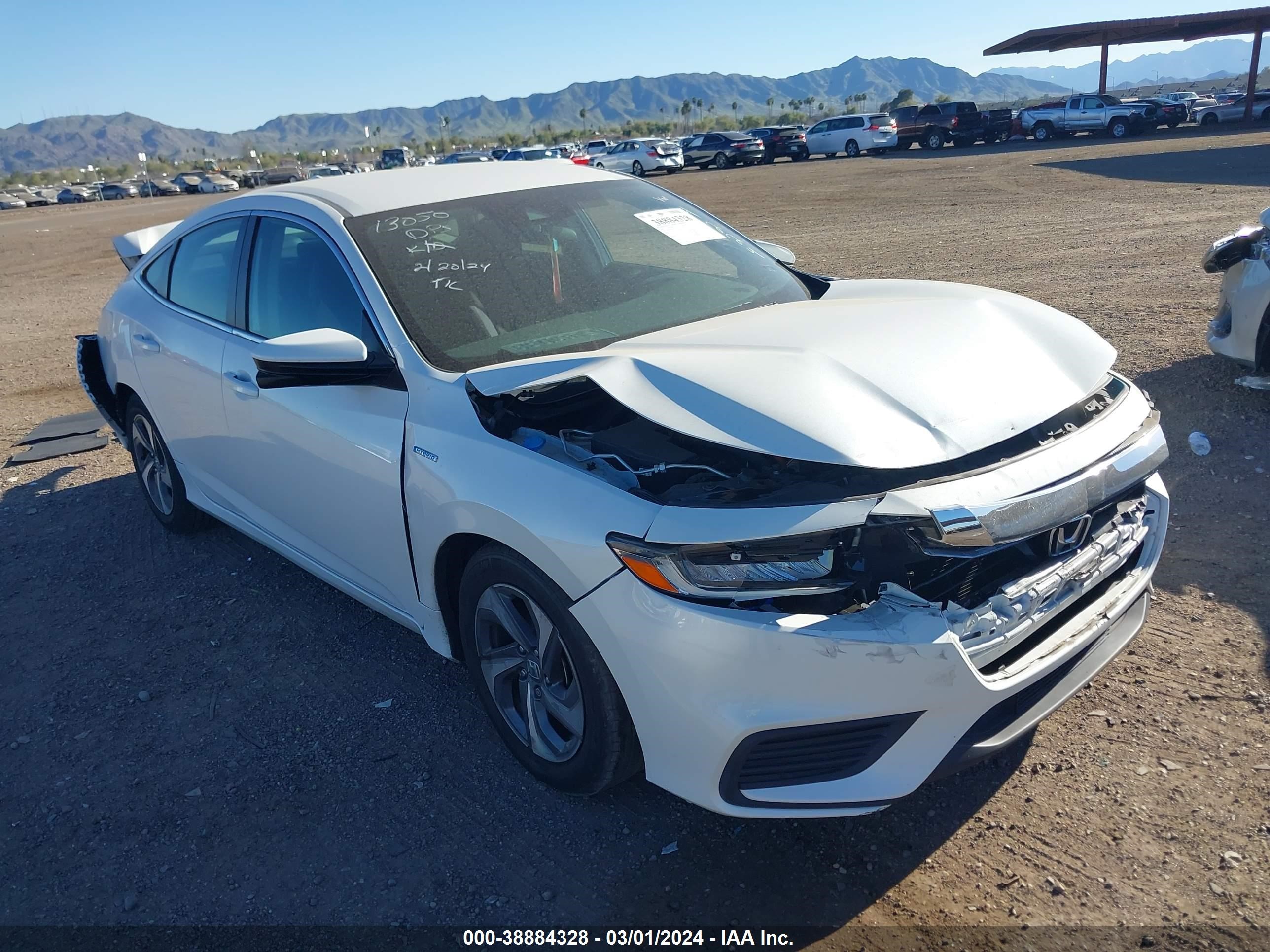 HONDA INSIGHT 2019 19xze4f50ke004224