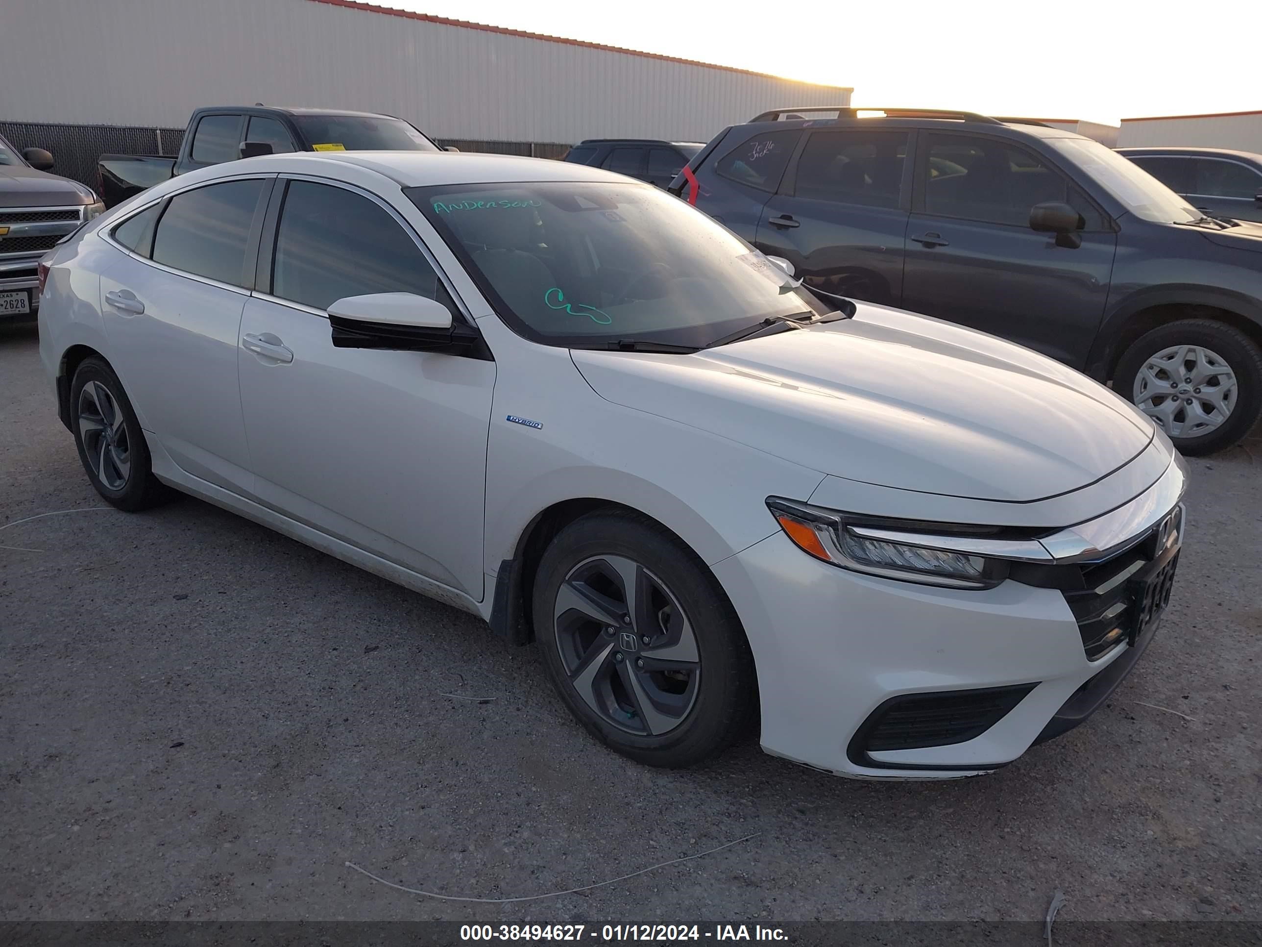 HONDA INSIGHT 2019 19xze4f52ke012096