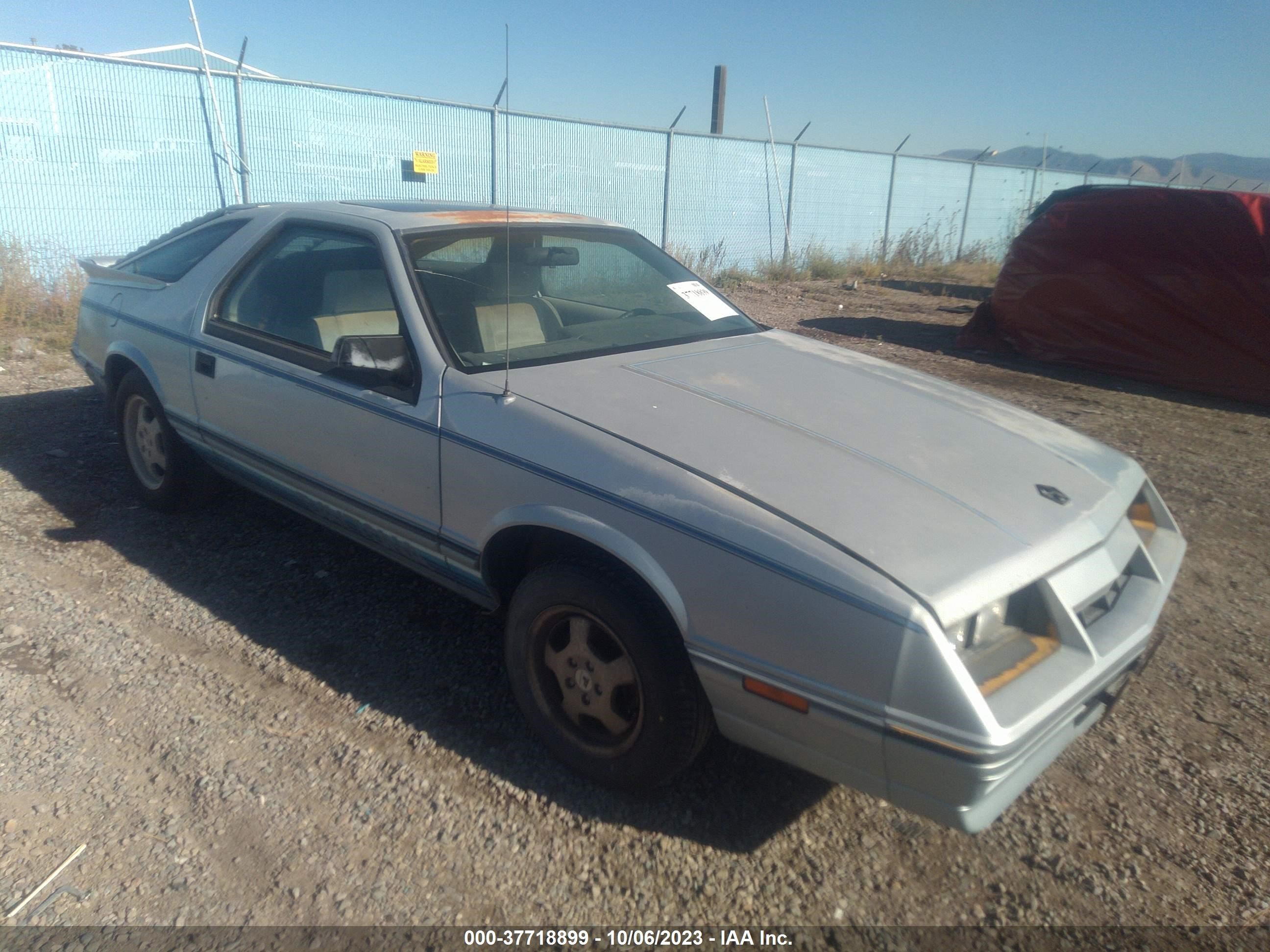 DODGE DAYTONA 1986 1b3ba44d2gg261868