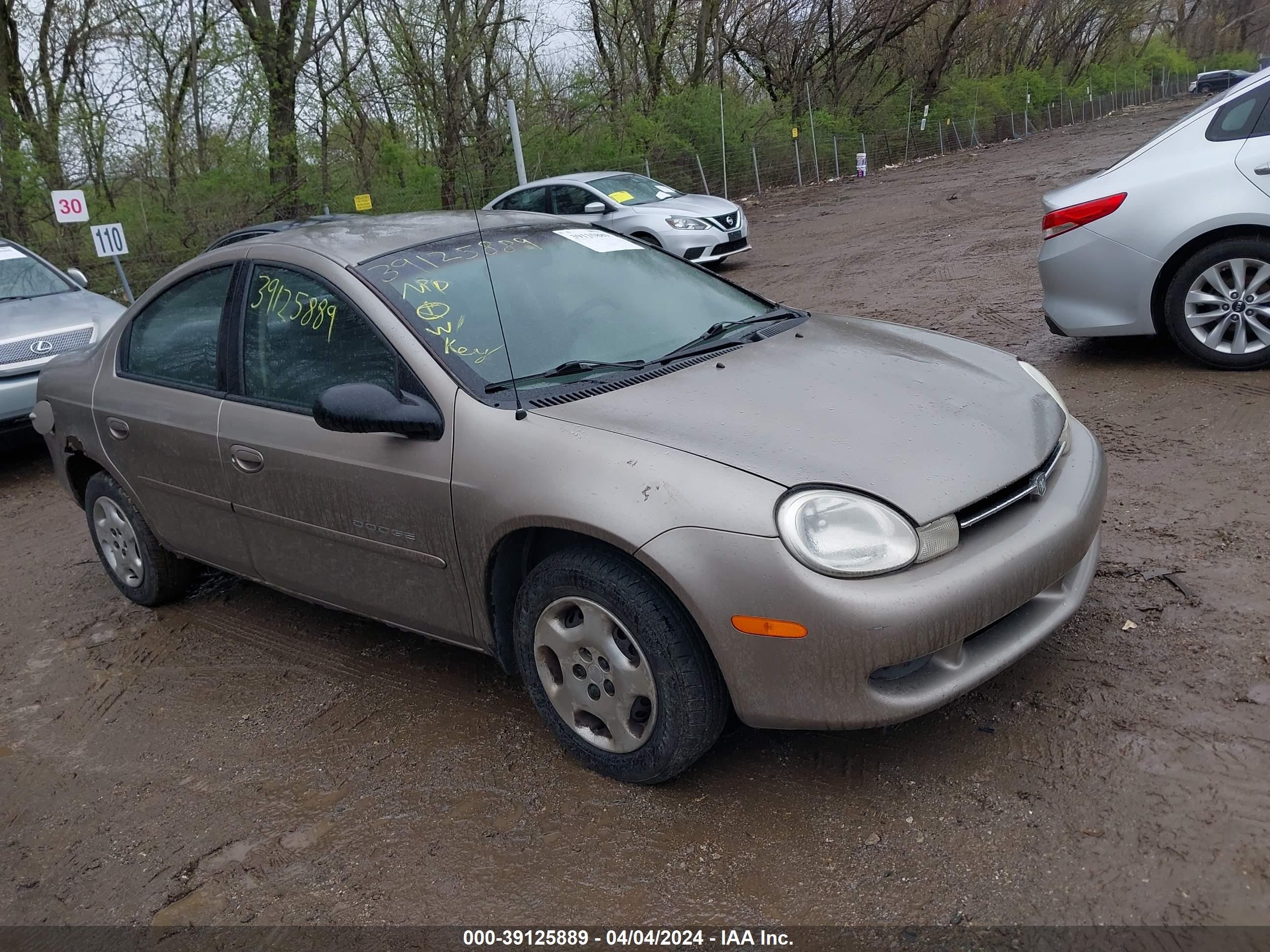 DODGE NEON 2000 1b3es46c1yd716548