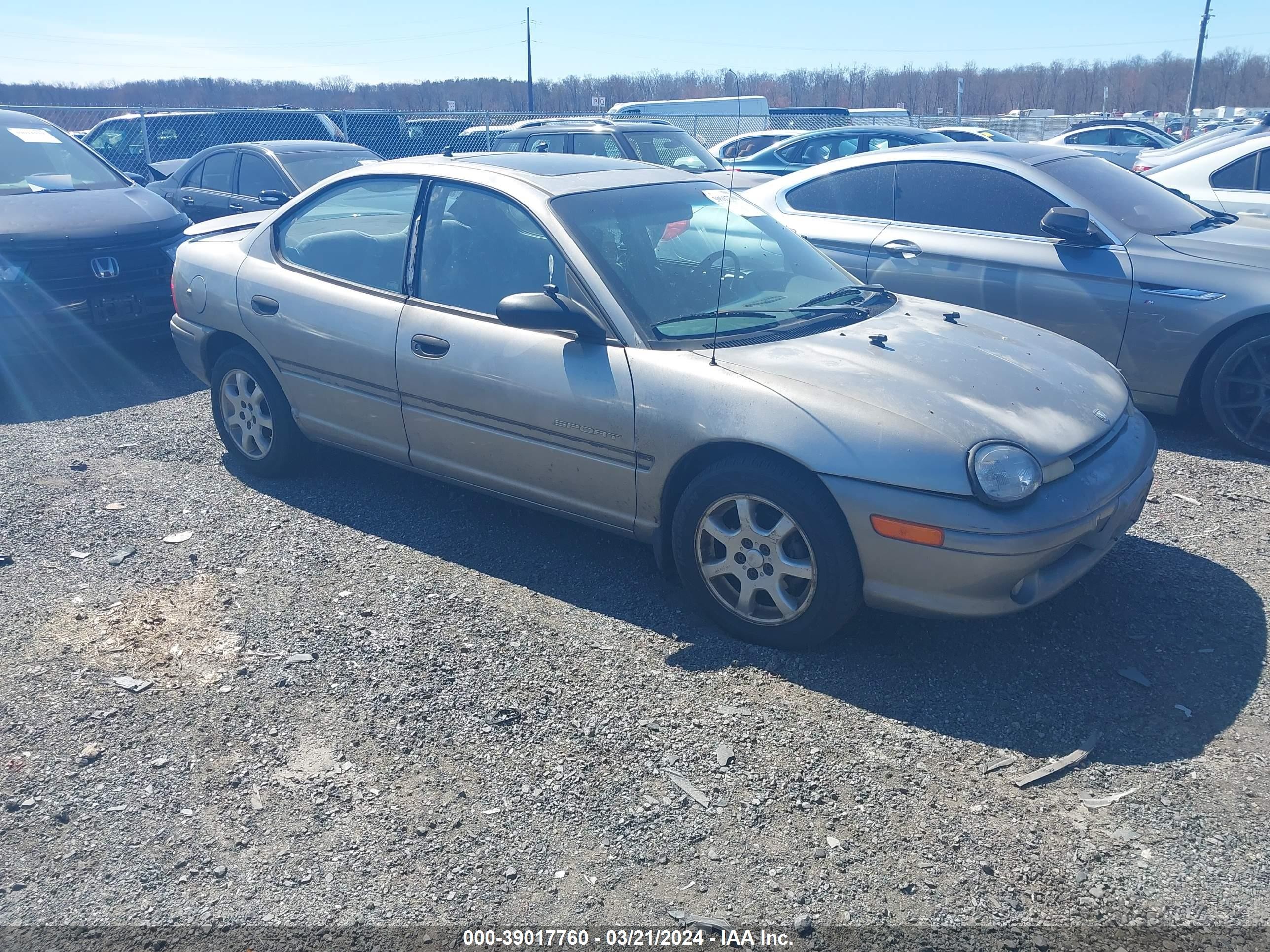 DODGE NEON 1998 1b3es47y6wd577072