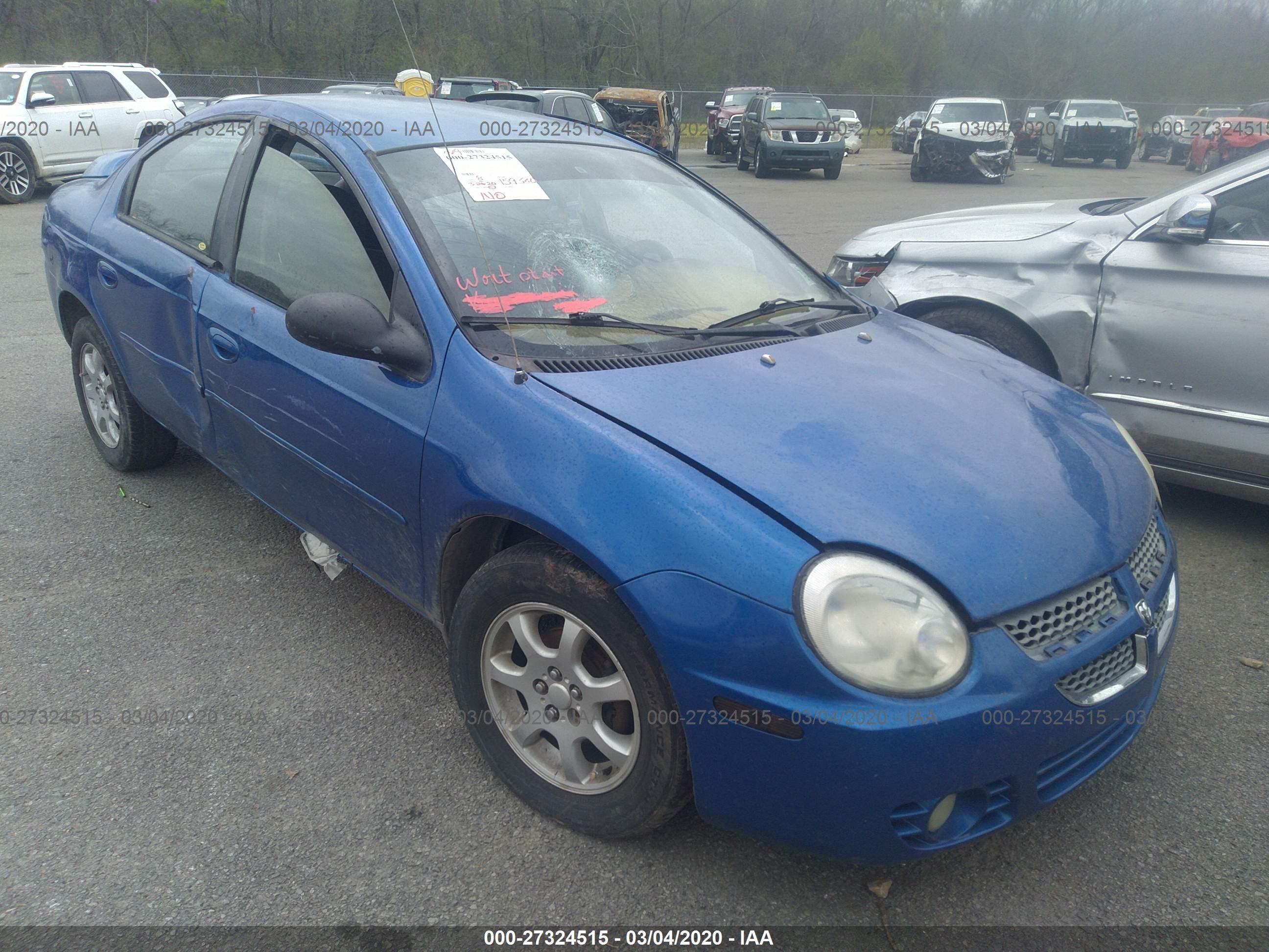 DODGE NEON 2005 1b3es56c65d249810