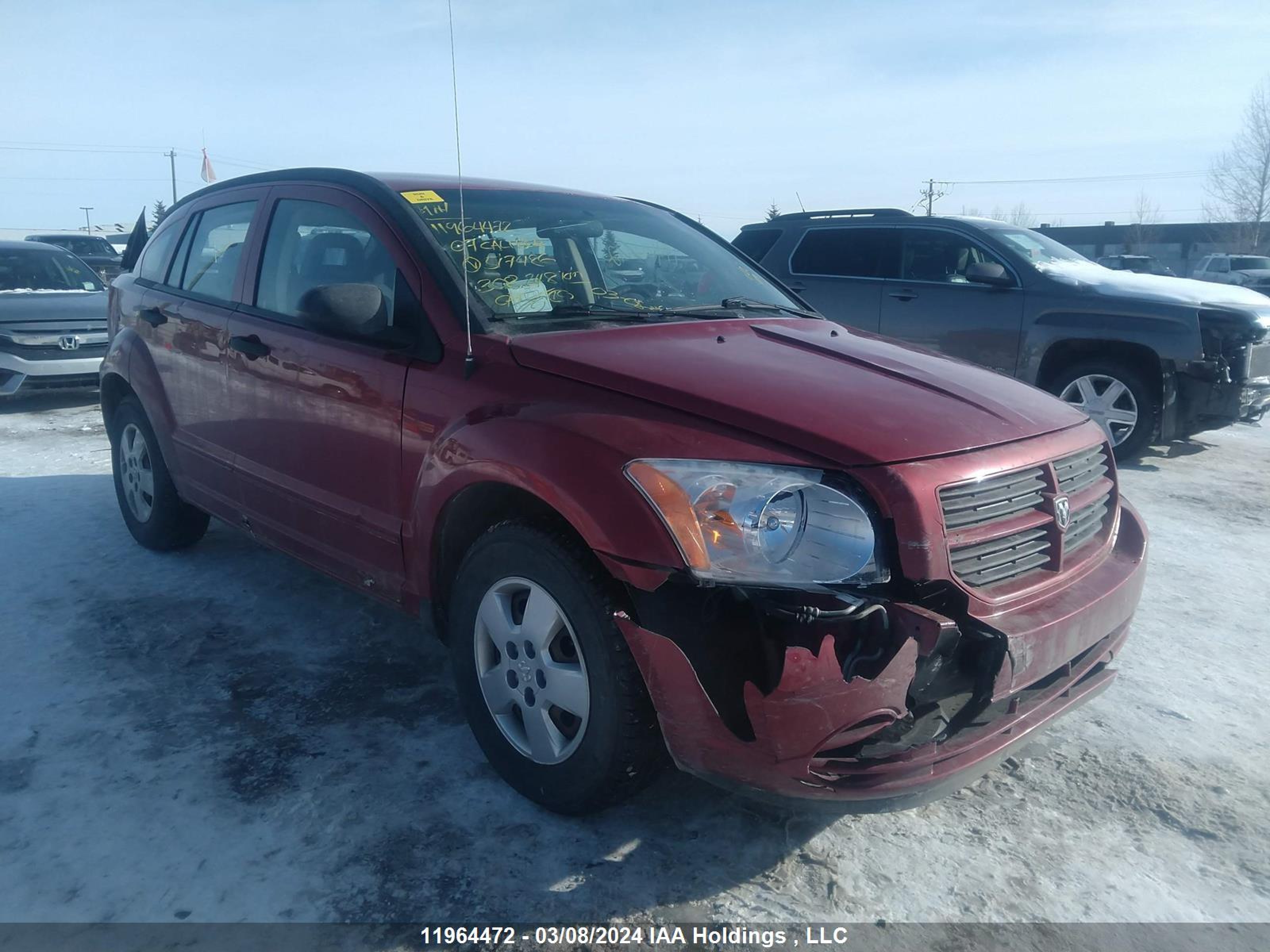 DODGE CALIBER 2007 1b3hb28b17d517486