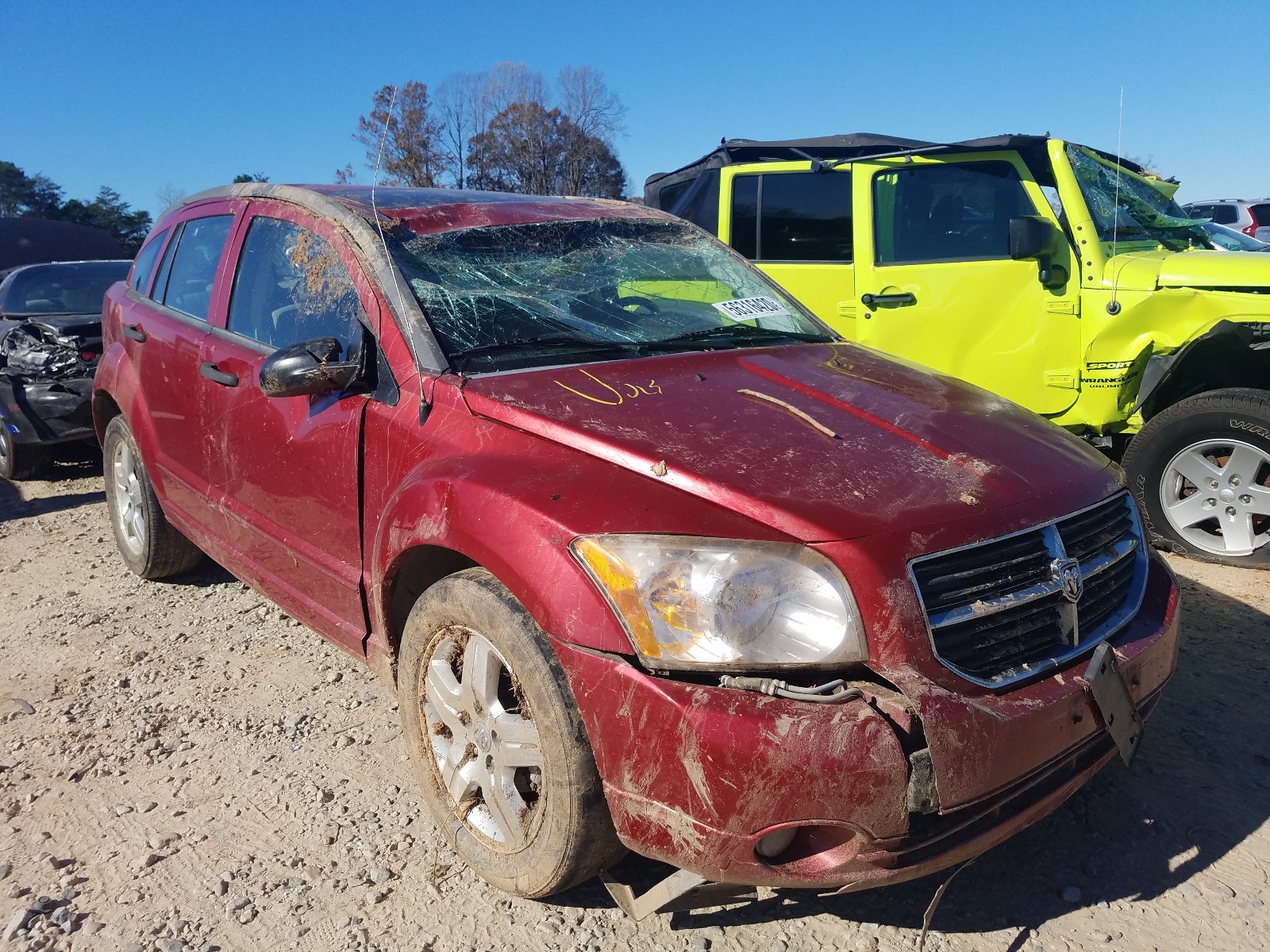 DODGE CALIBER SX 2007 1b3hb48b97d127814