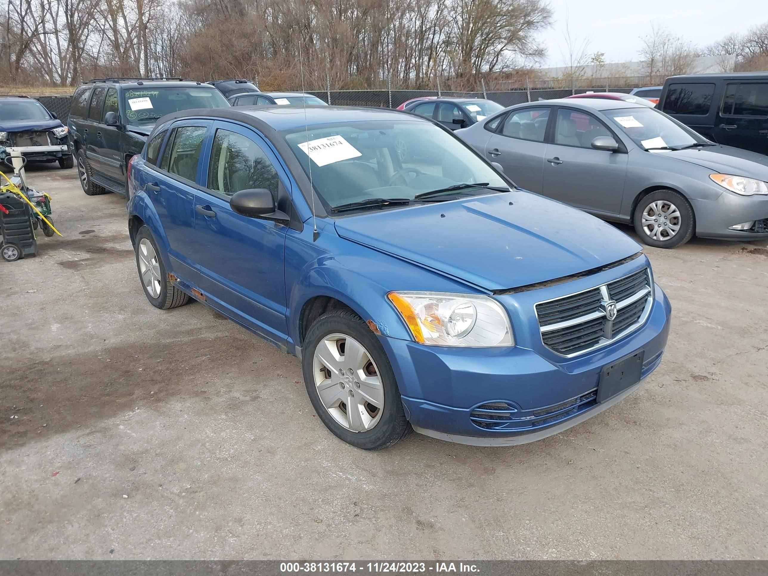 DODGE CALIBER 2007 1b3hb48bx7d361525