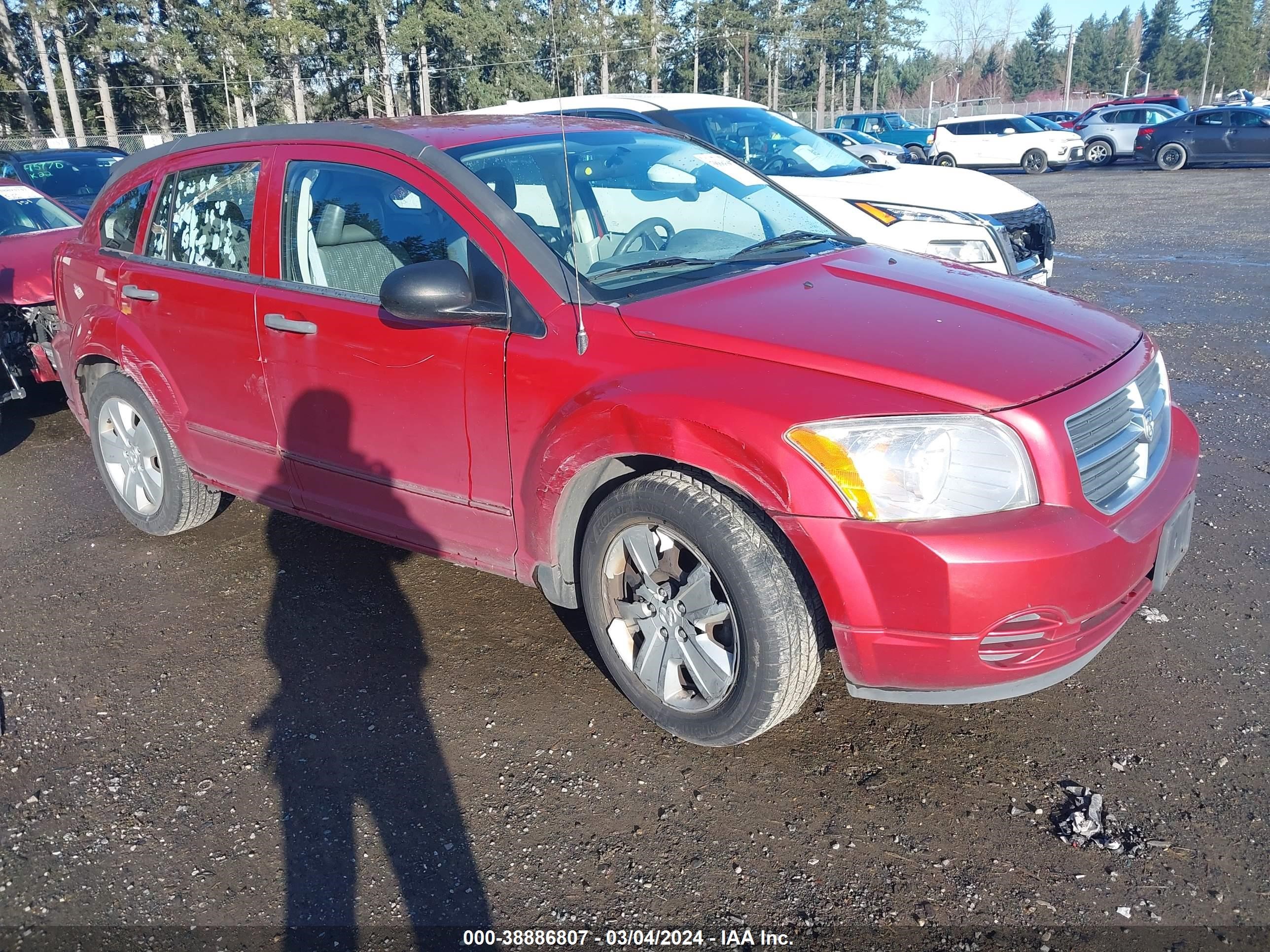 DODGE CALIBER 2007 1b3hb48bx7d519667