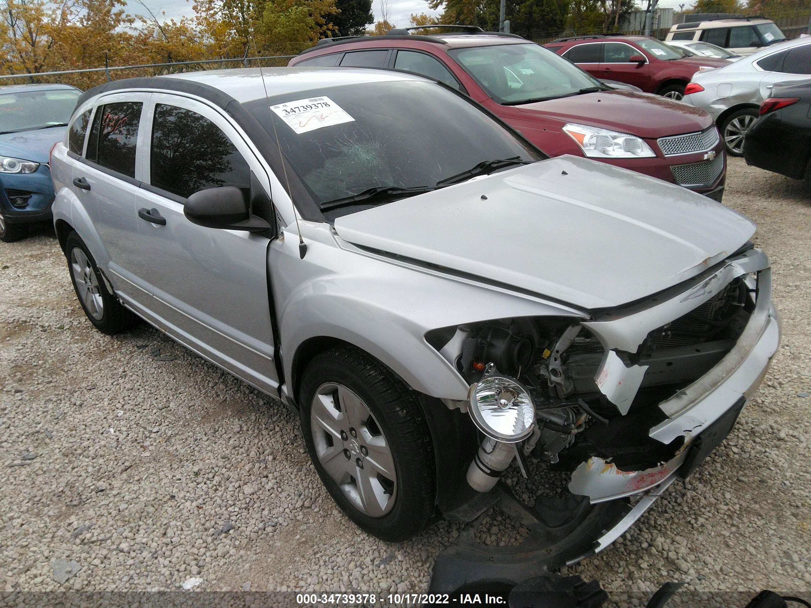 DODGE CALIBER 2007 1b3hb48bx7d563720