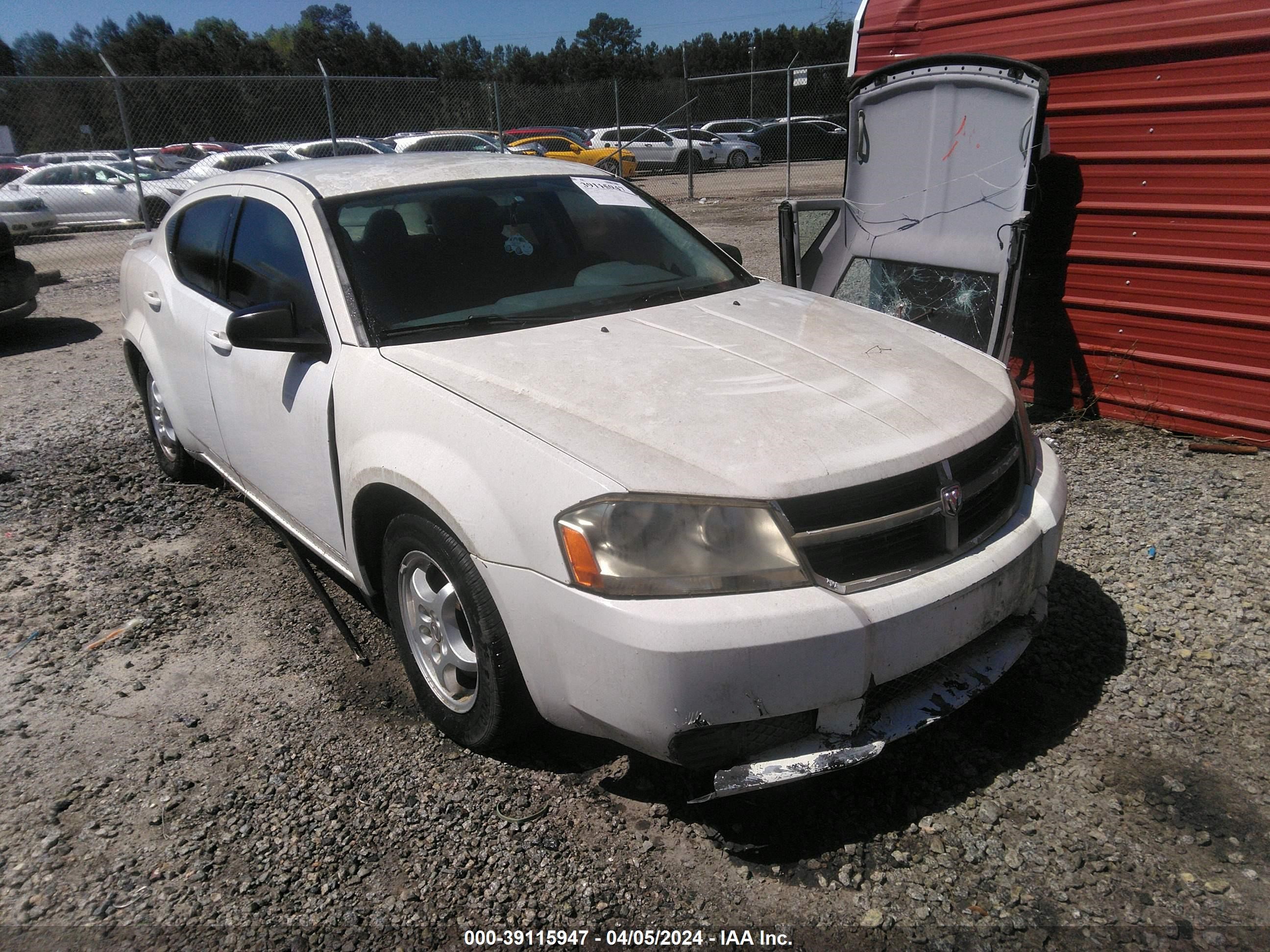 DODGE AVENGER 2008 1b3lc46k78n649203