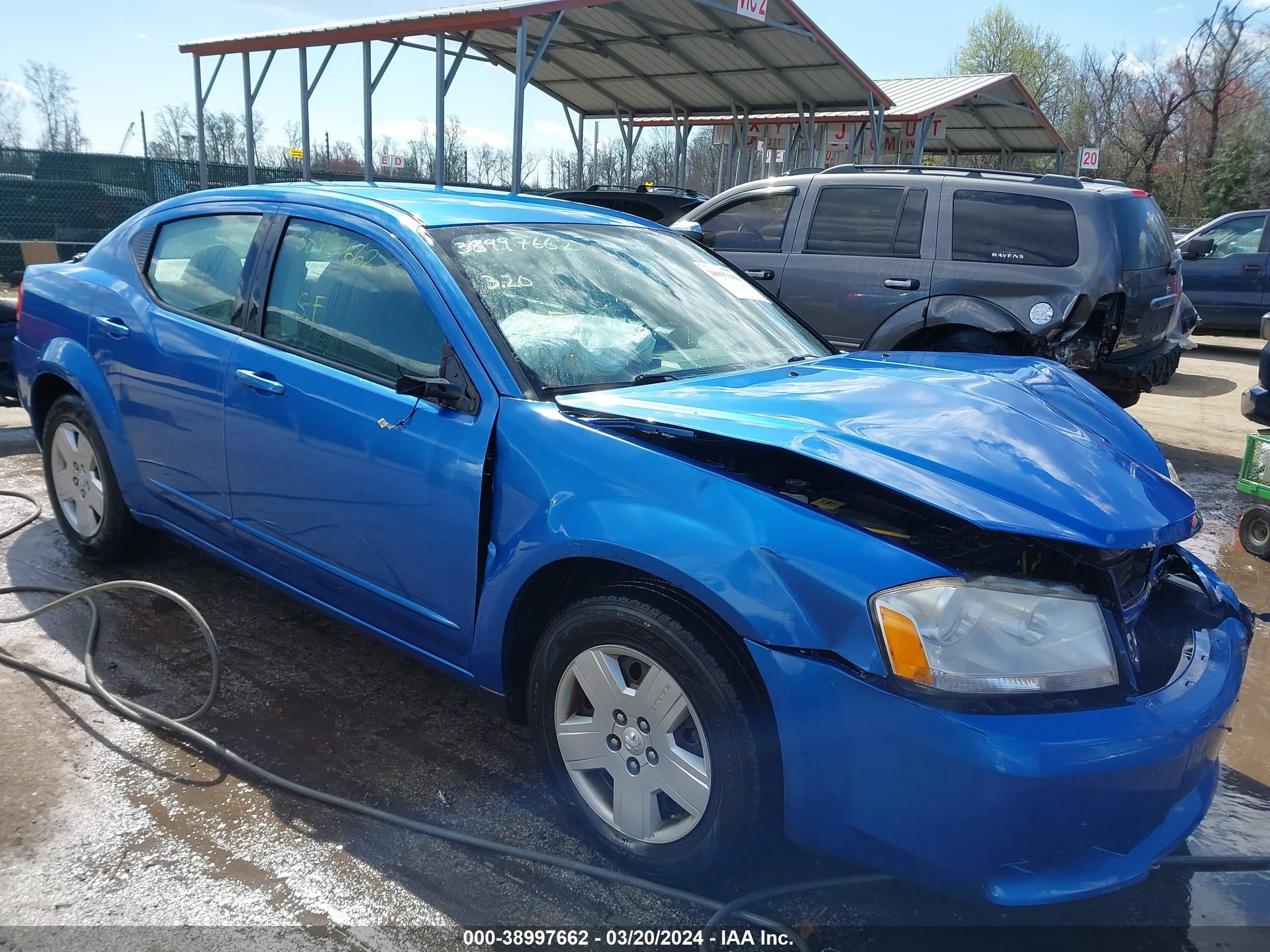 DODGE AVENGER 2008 1b3lc46k98n184228