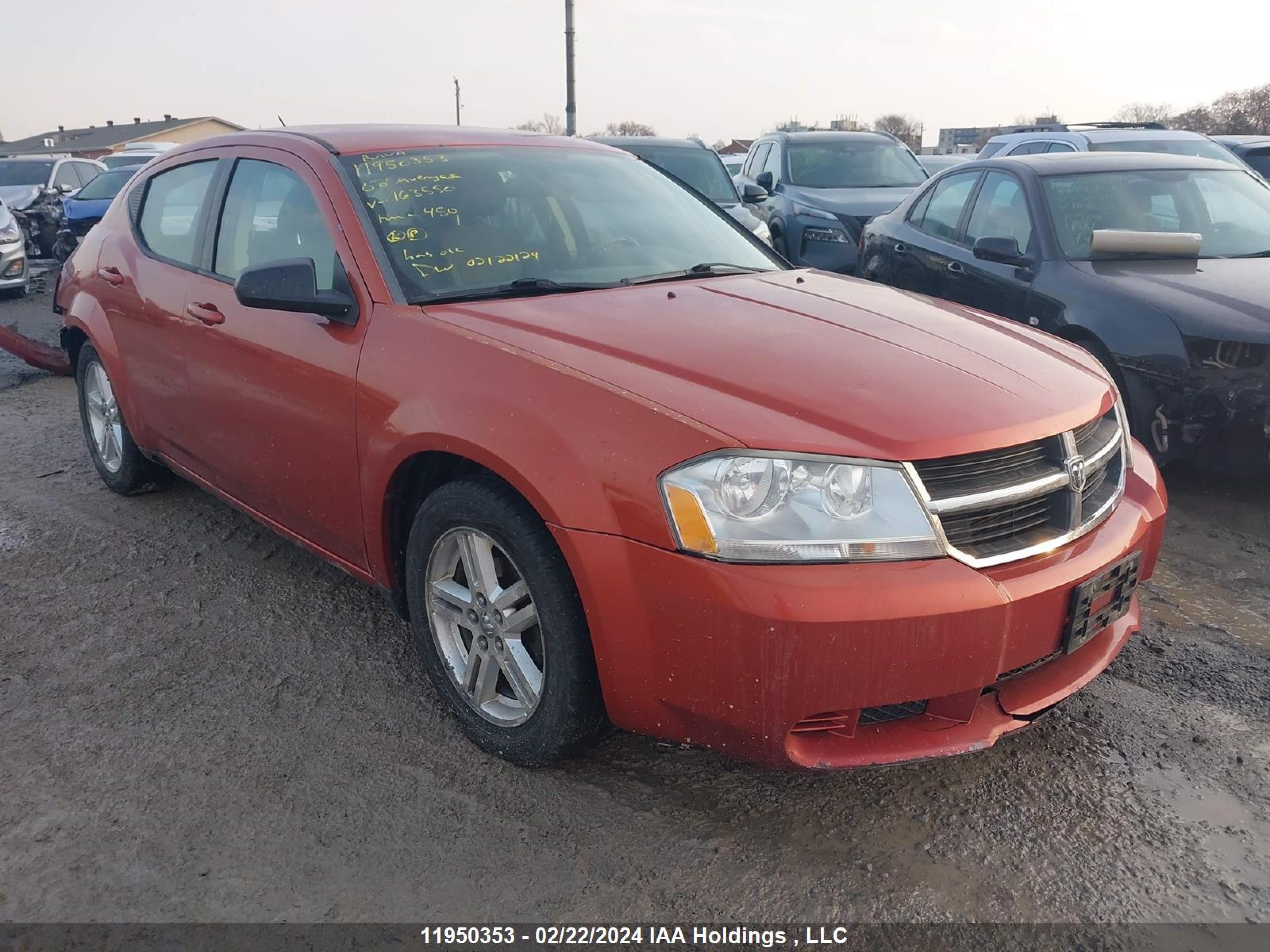 DODGE AVENGER 2008 1b3lc56k08n163550