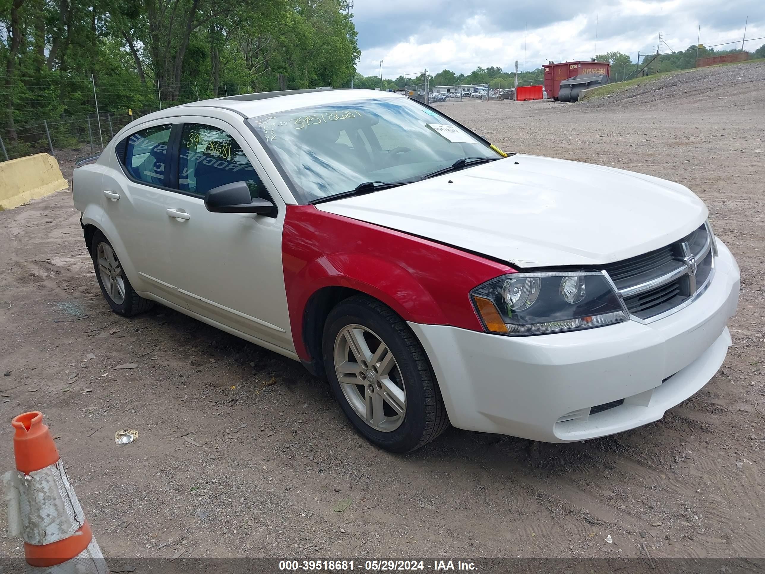 DODGE AVENGER 2008 1b3lc56r98n236248