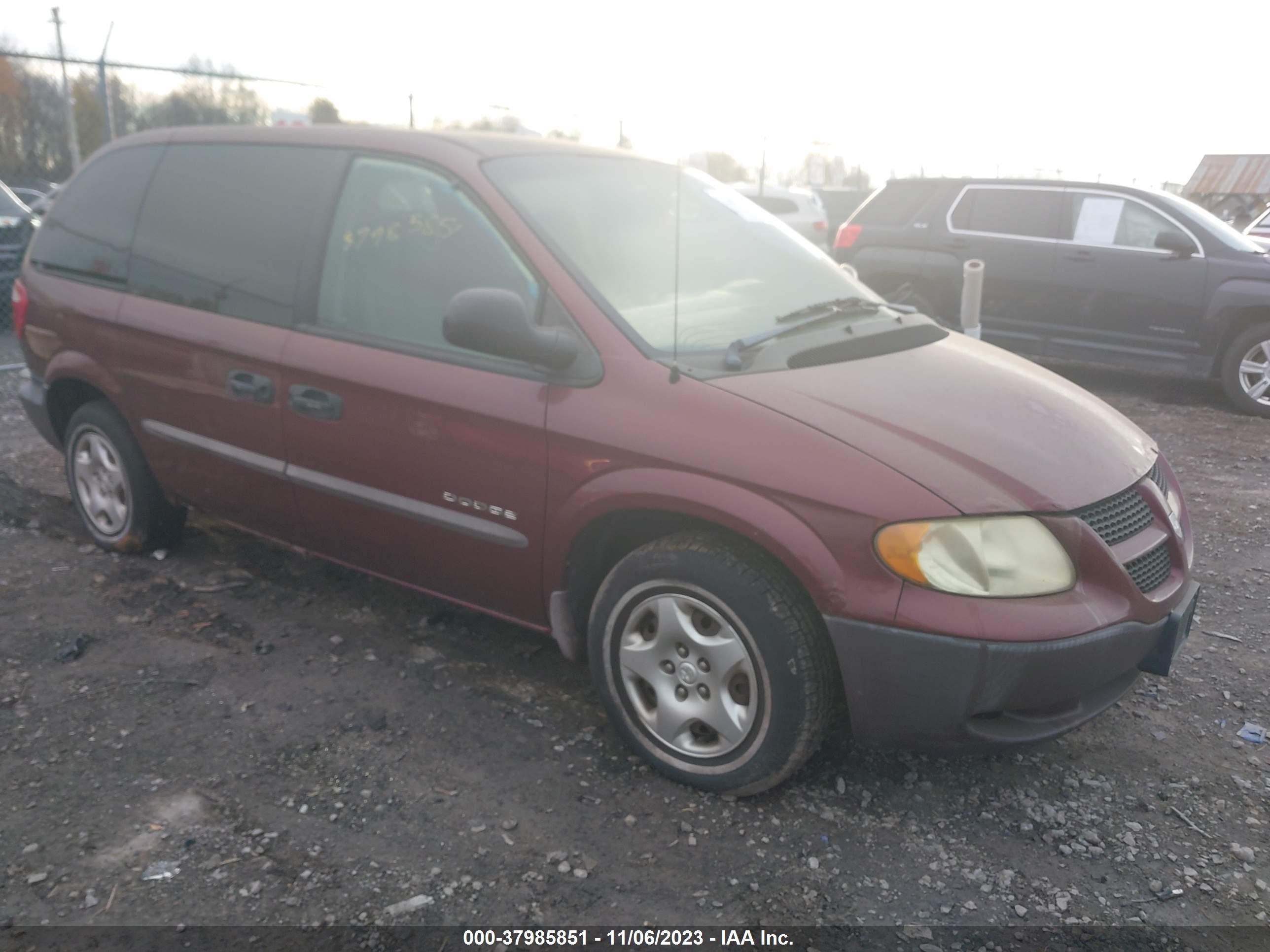 DODGE CARAVAN 2001 1b4gp25351b166865