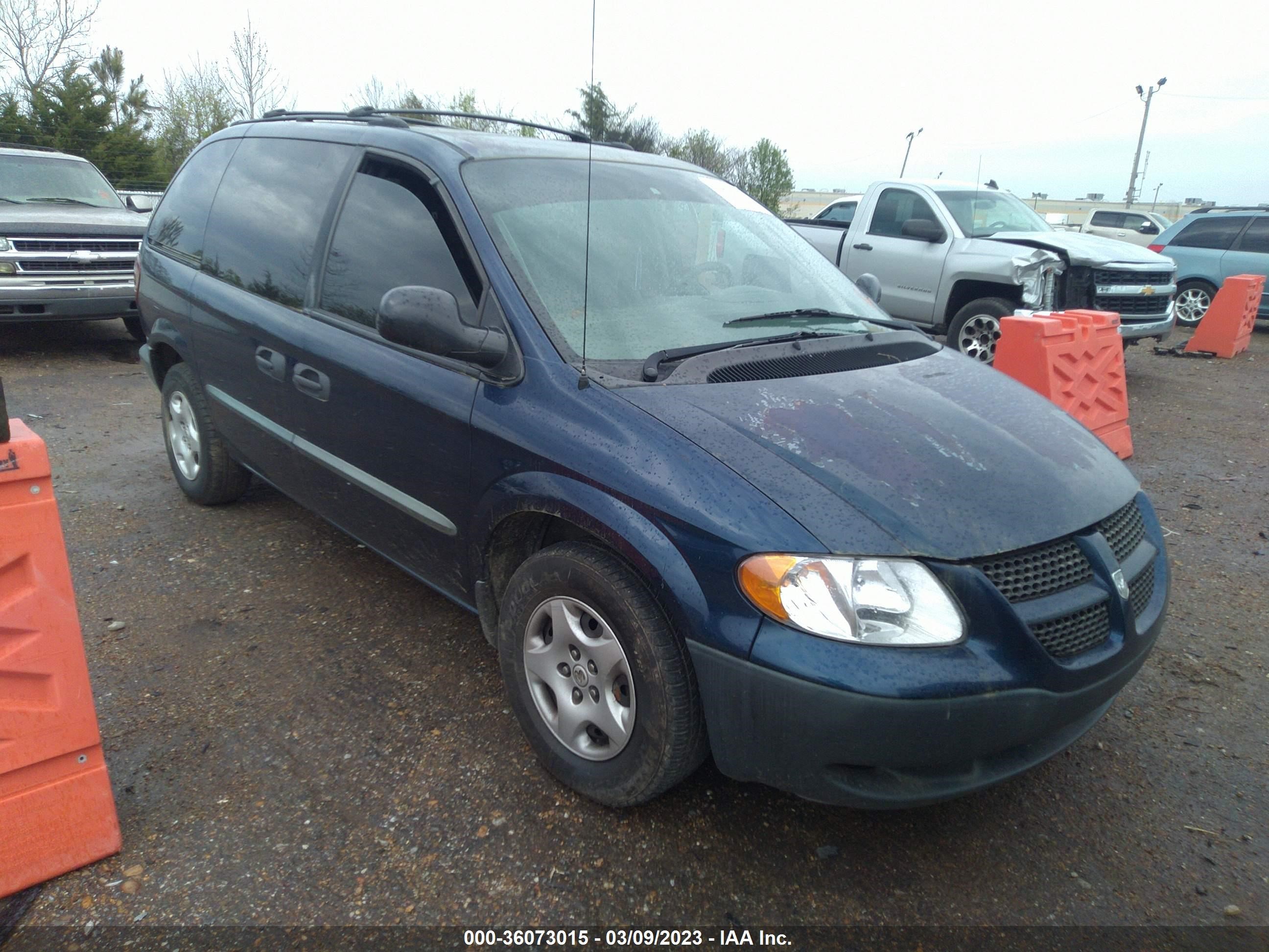 DODGE CARAVAN 2002 1b4gp25352b634725