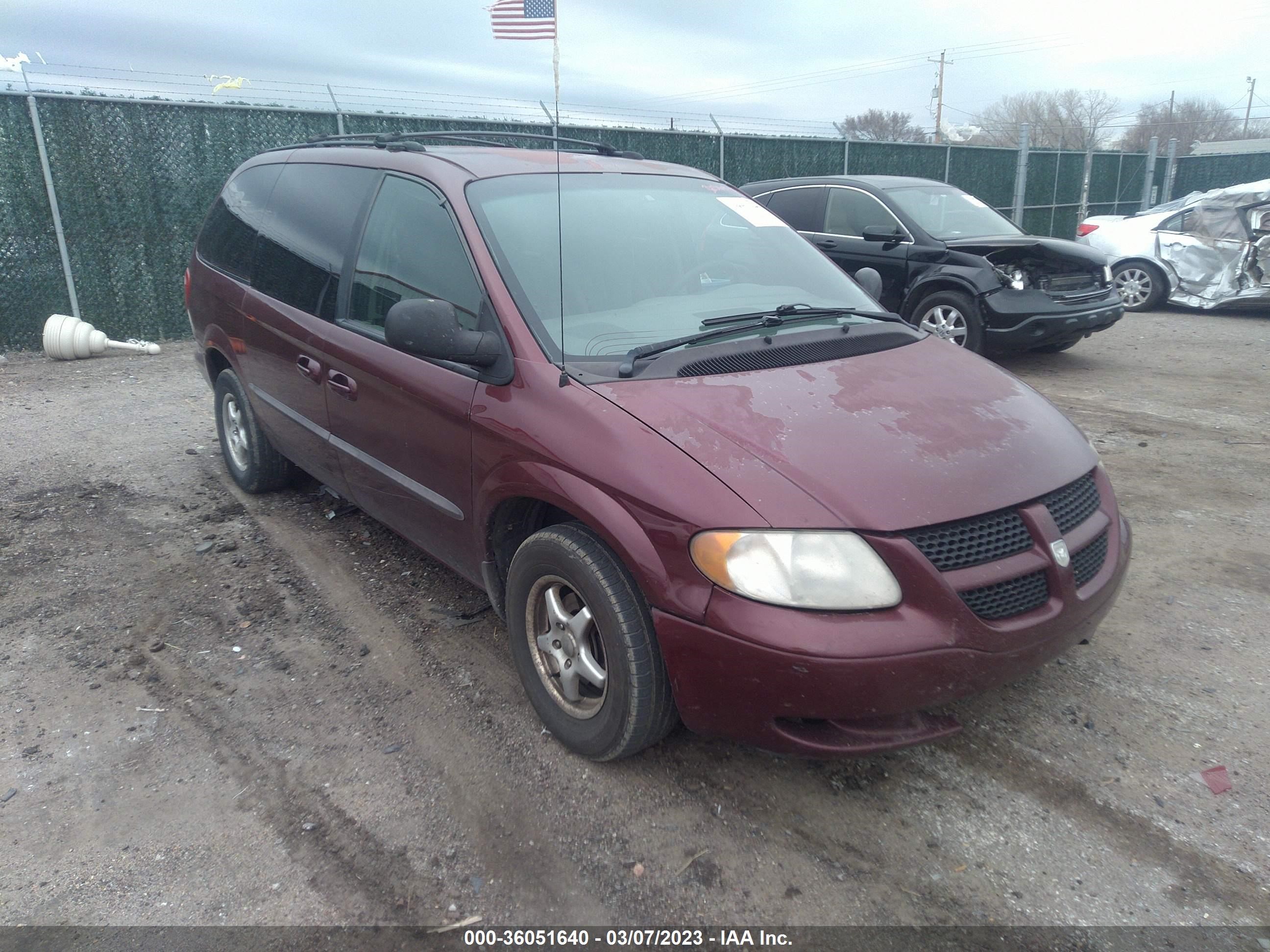 DODGE CARAVAN 2002 1b4gp44362b617879