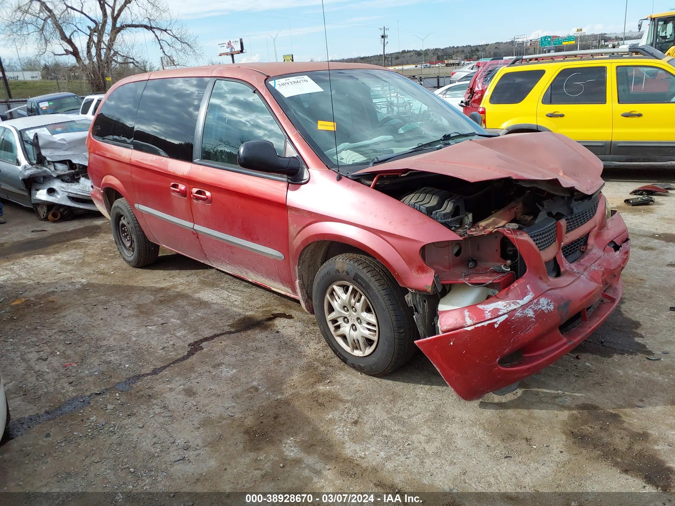 DODGE CARAVAN 2002 1b4gp44362b636427