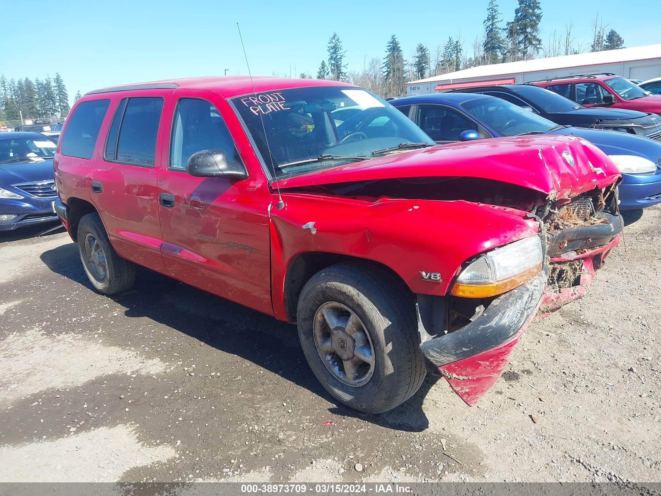 DODGE DURANGO 2000 1b4hr28y3yf139799