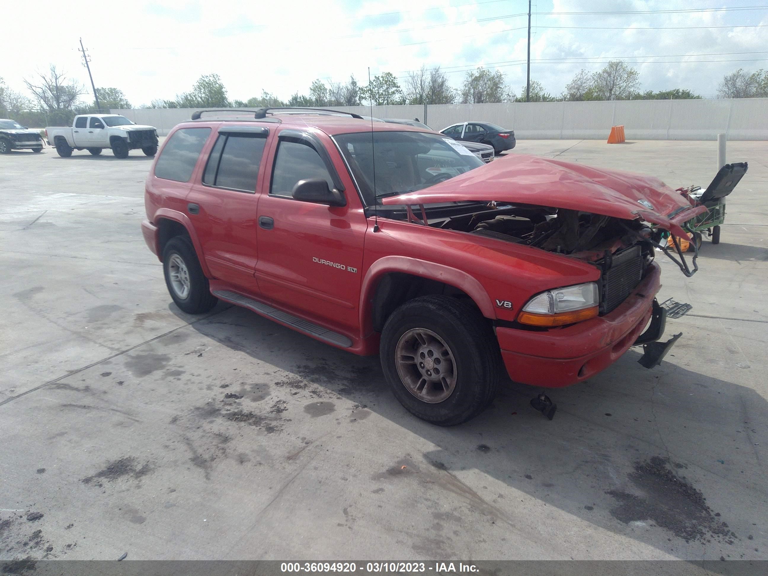 DODGE DURANGO 2000 1b4hr28y5yf209836