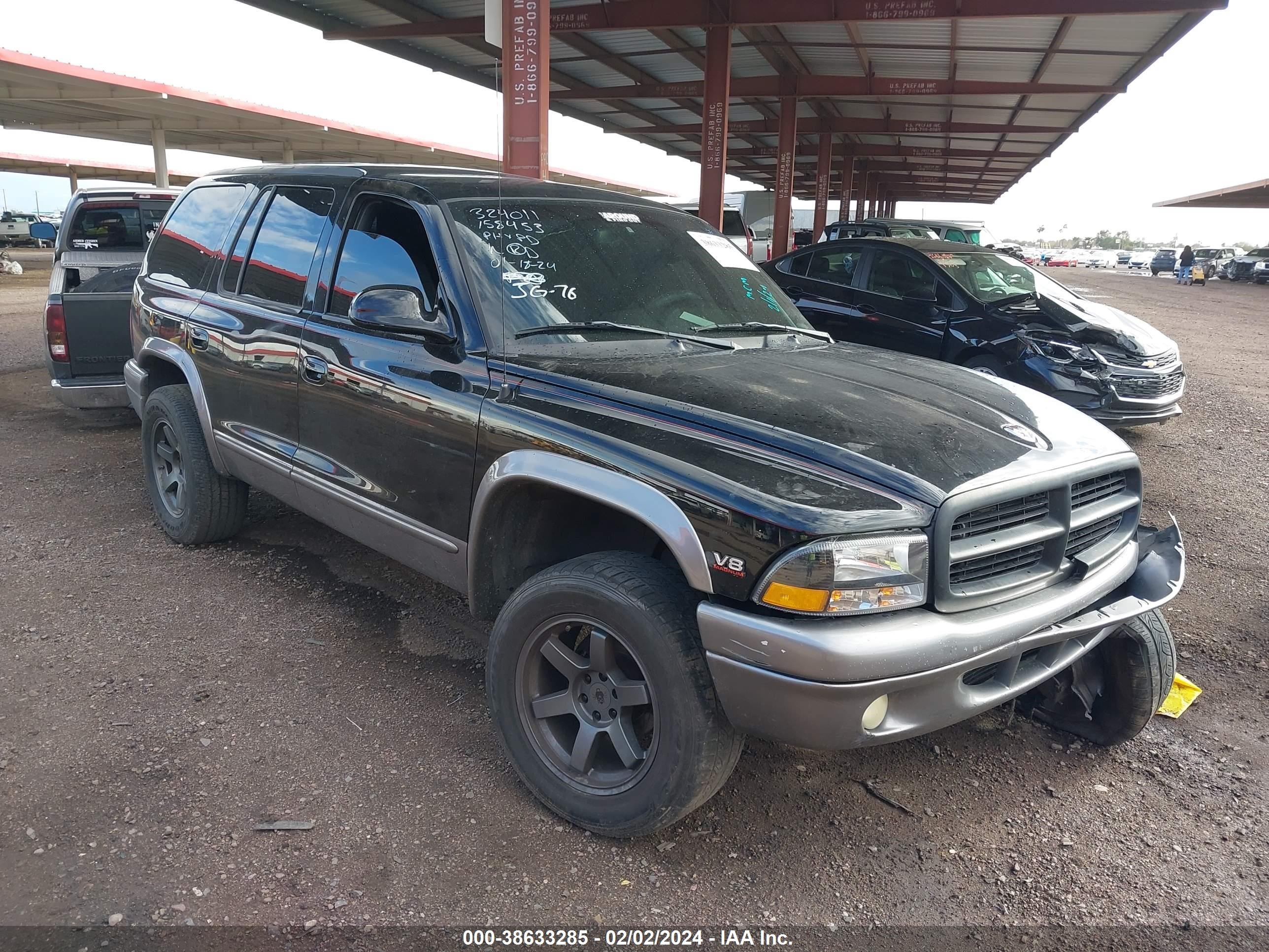 DODGE DURANGO 2000 1b4hr28y7yf158453