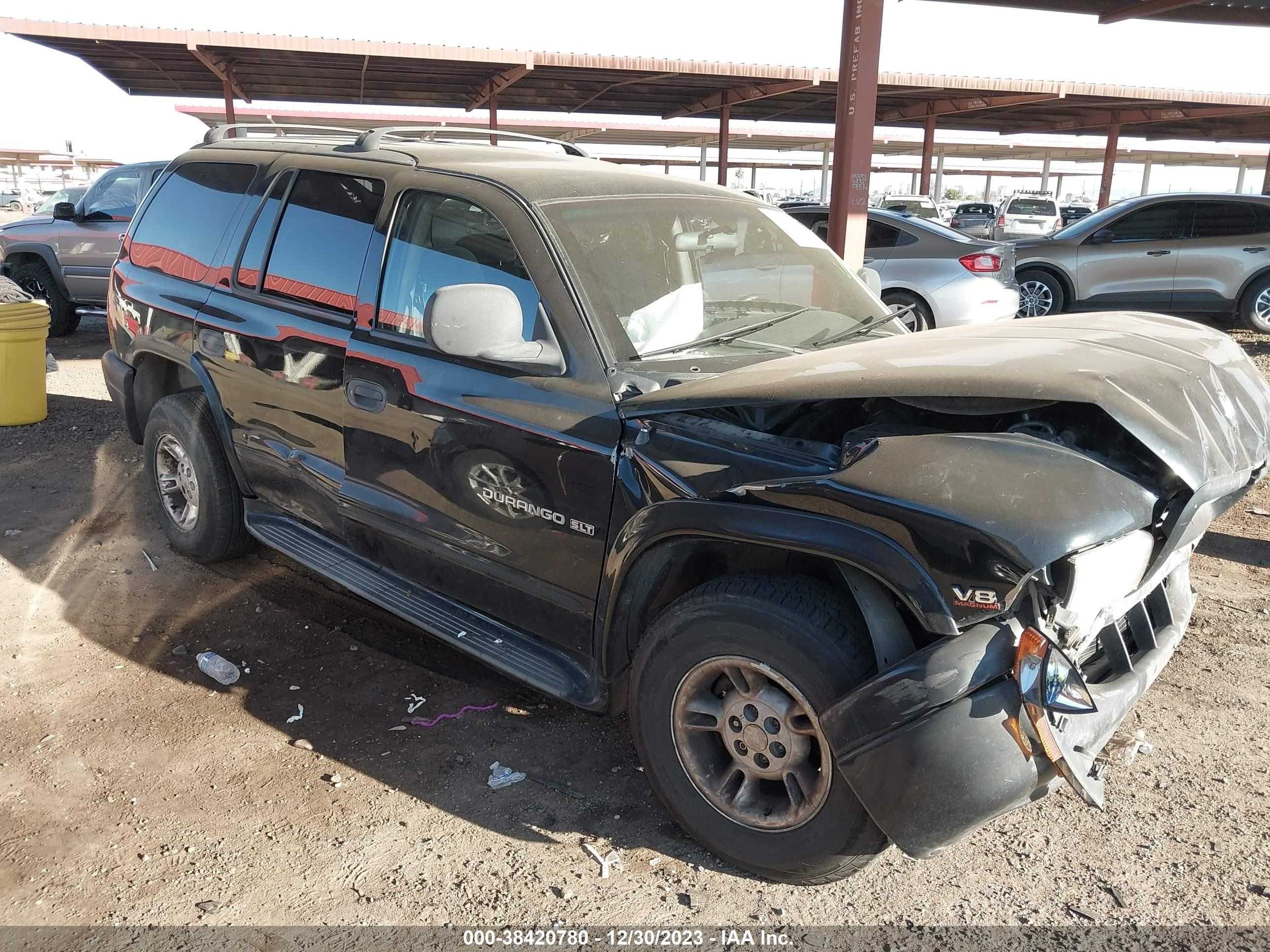 DODGE DURANGO 2000 1b4hr28y8yf197729