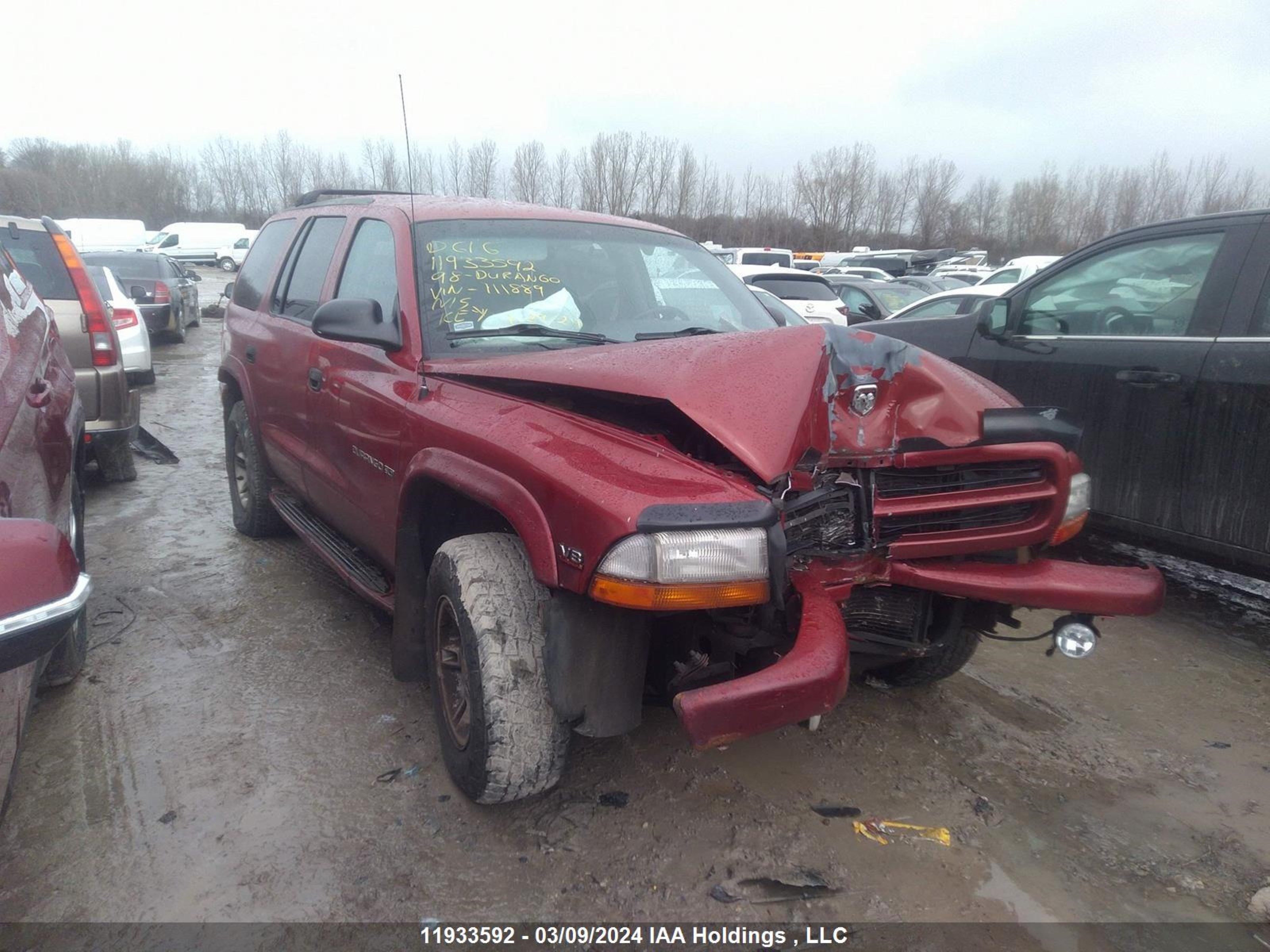 DODGE DURANGO 1998 1b4hs28y8wf111899