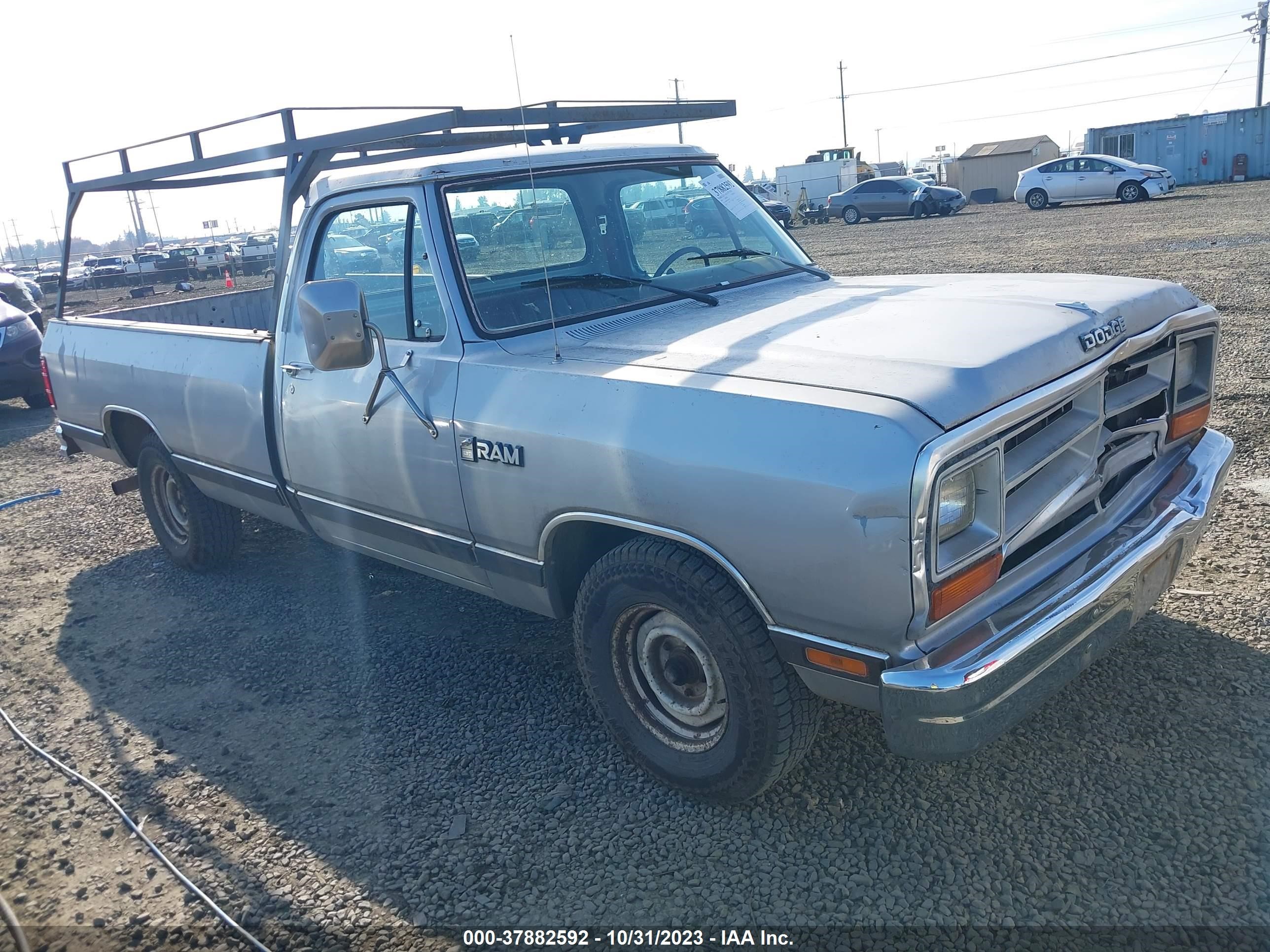 DODGE D/W SERIES 1987 1b7fd04w1hs476979