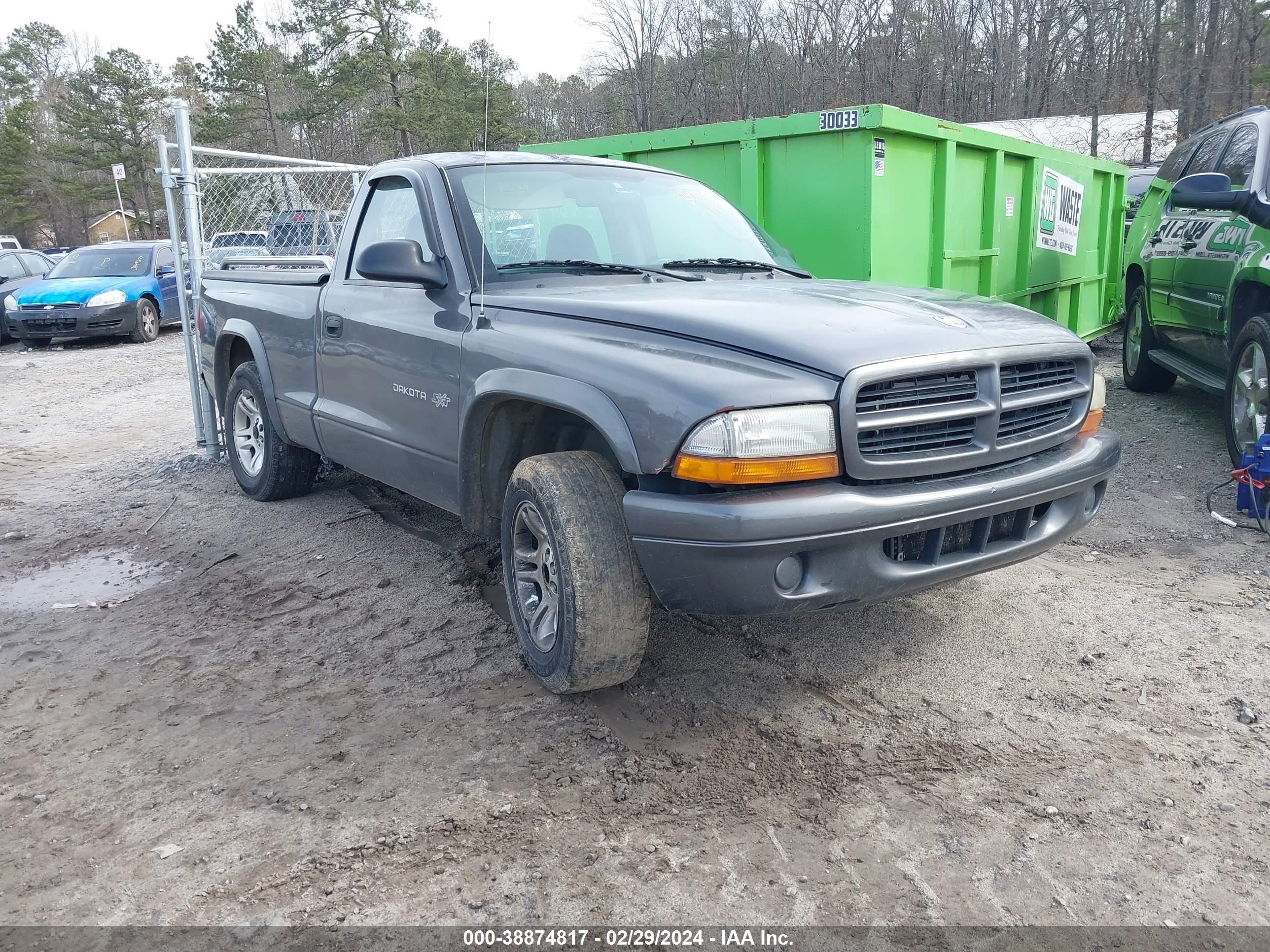 DODGE DAKOTA 2002 1b7fl16x52s683736