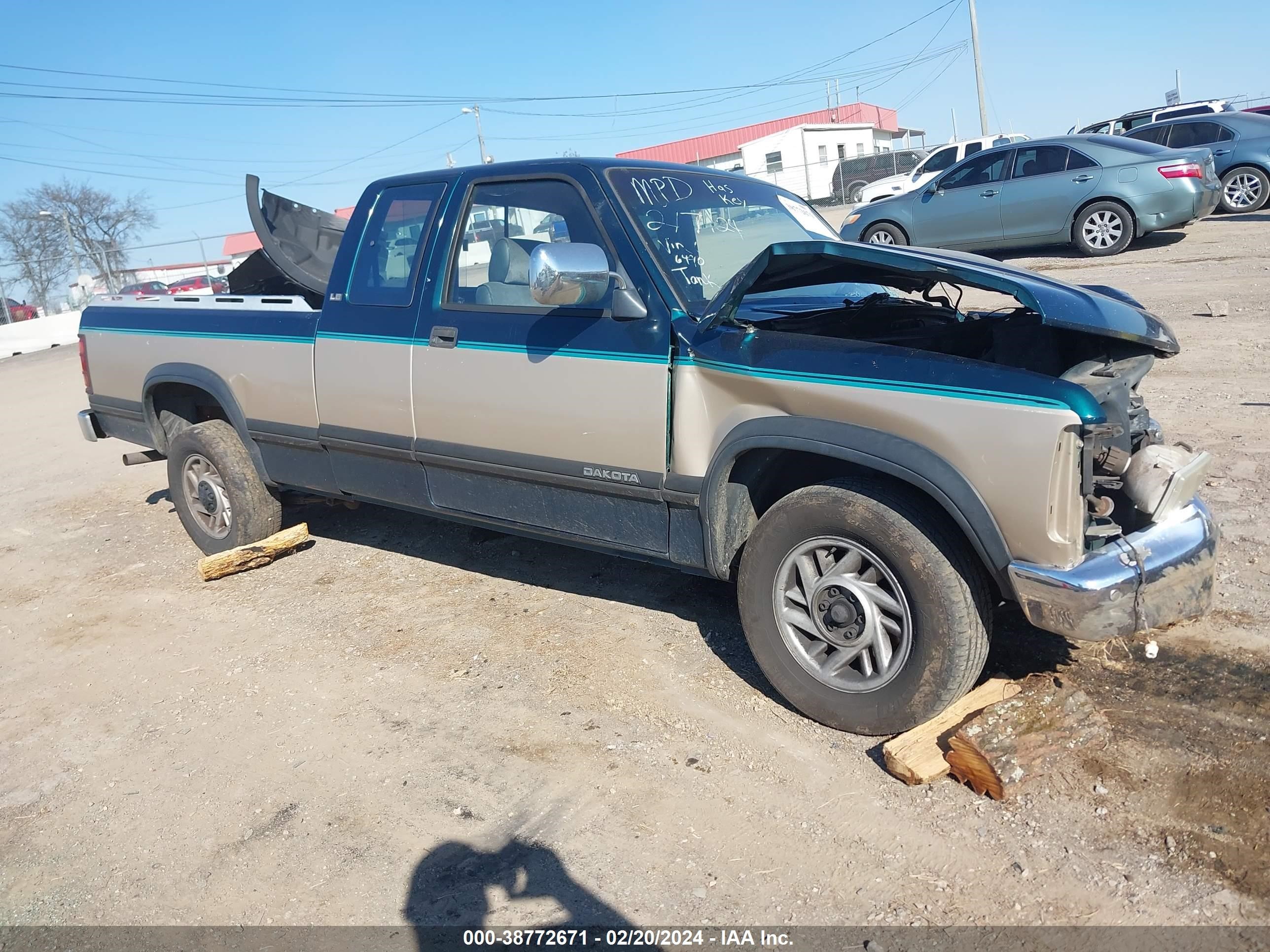 DODGE DAKOTA 1993 1b7fl23x9ps166490