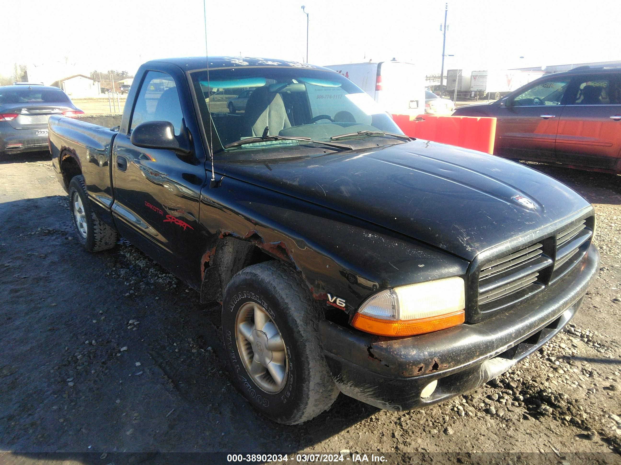 DODGE DAKOTA 1997 1b7fl26x1vs293985