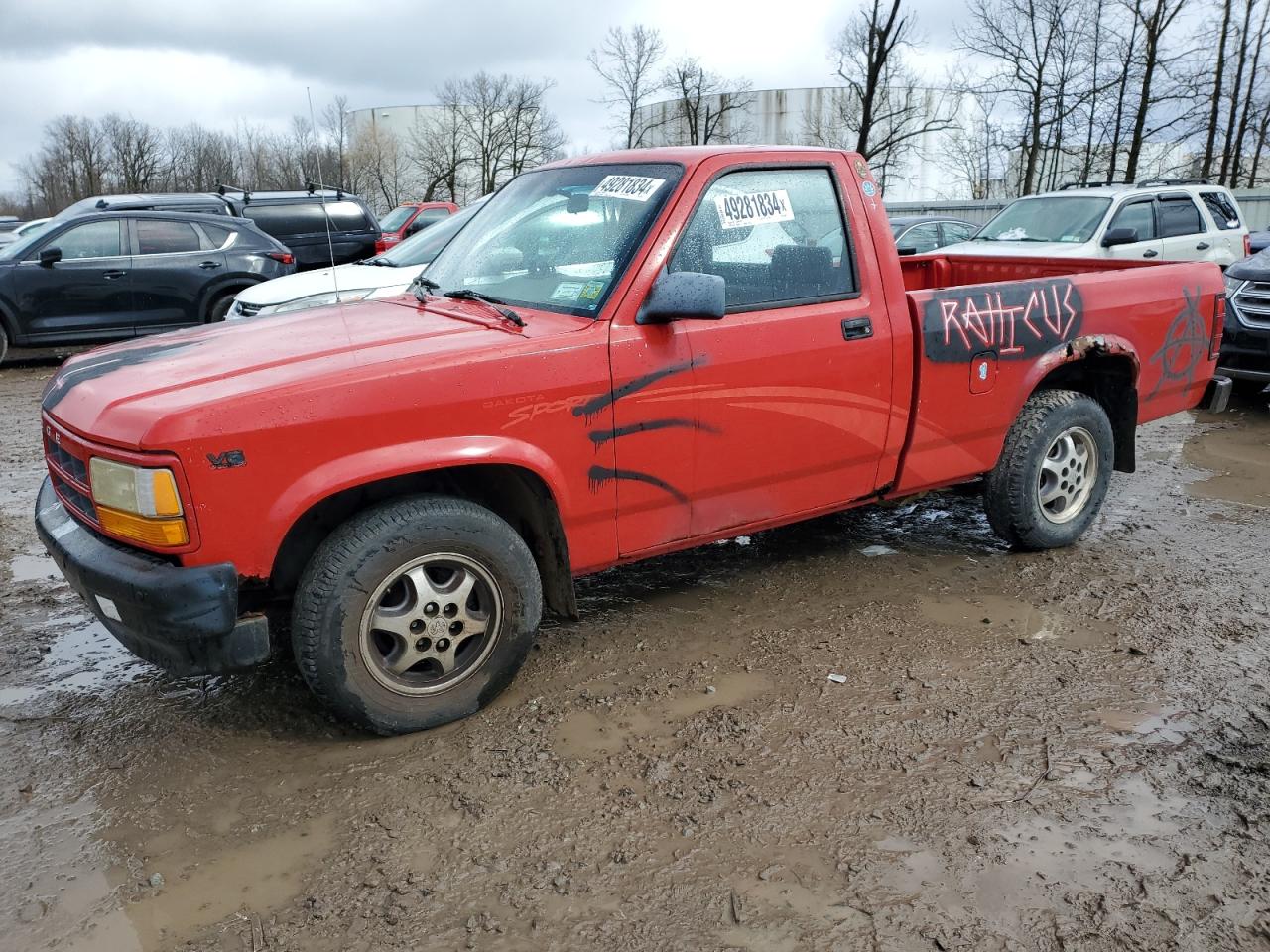 DODGE DAKOTA 1996 1b7fl26x4tw705399