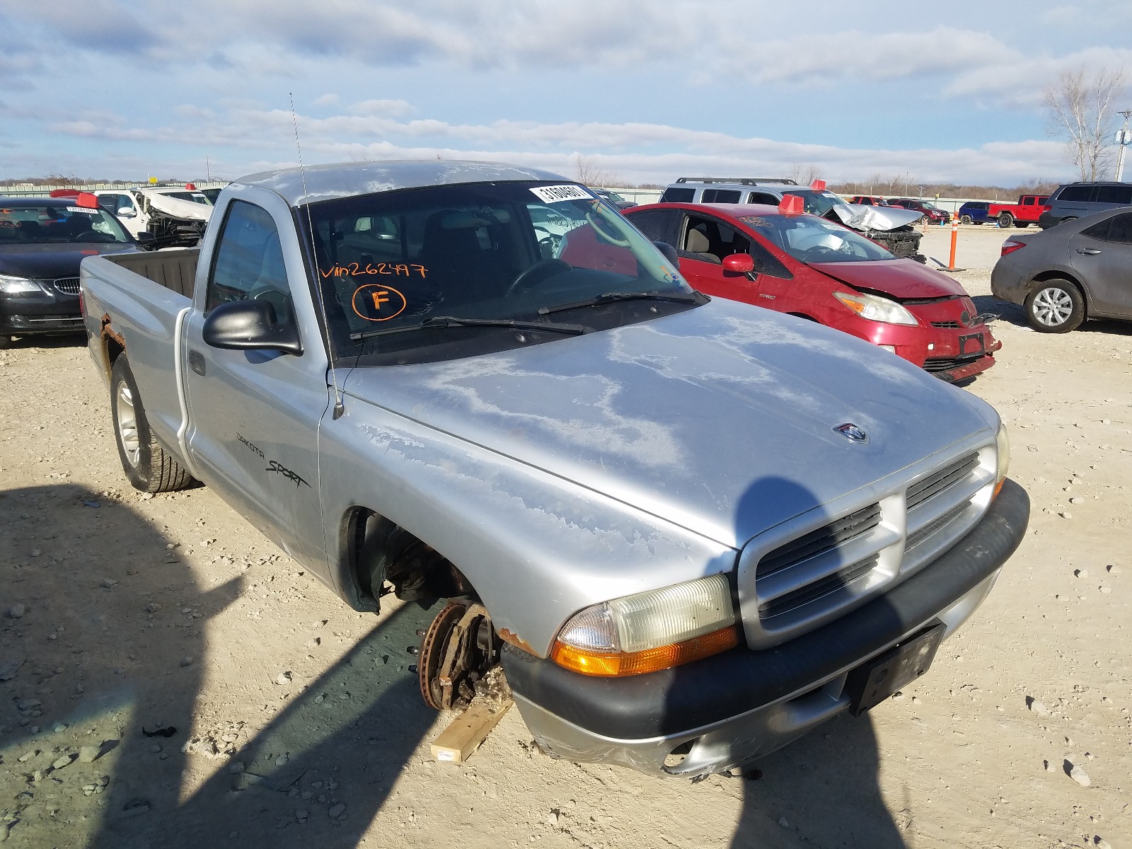 DODGE DAKOTA 2001 1b7fl26x61s262497