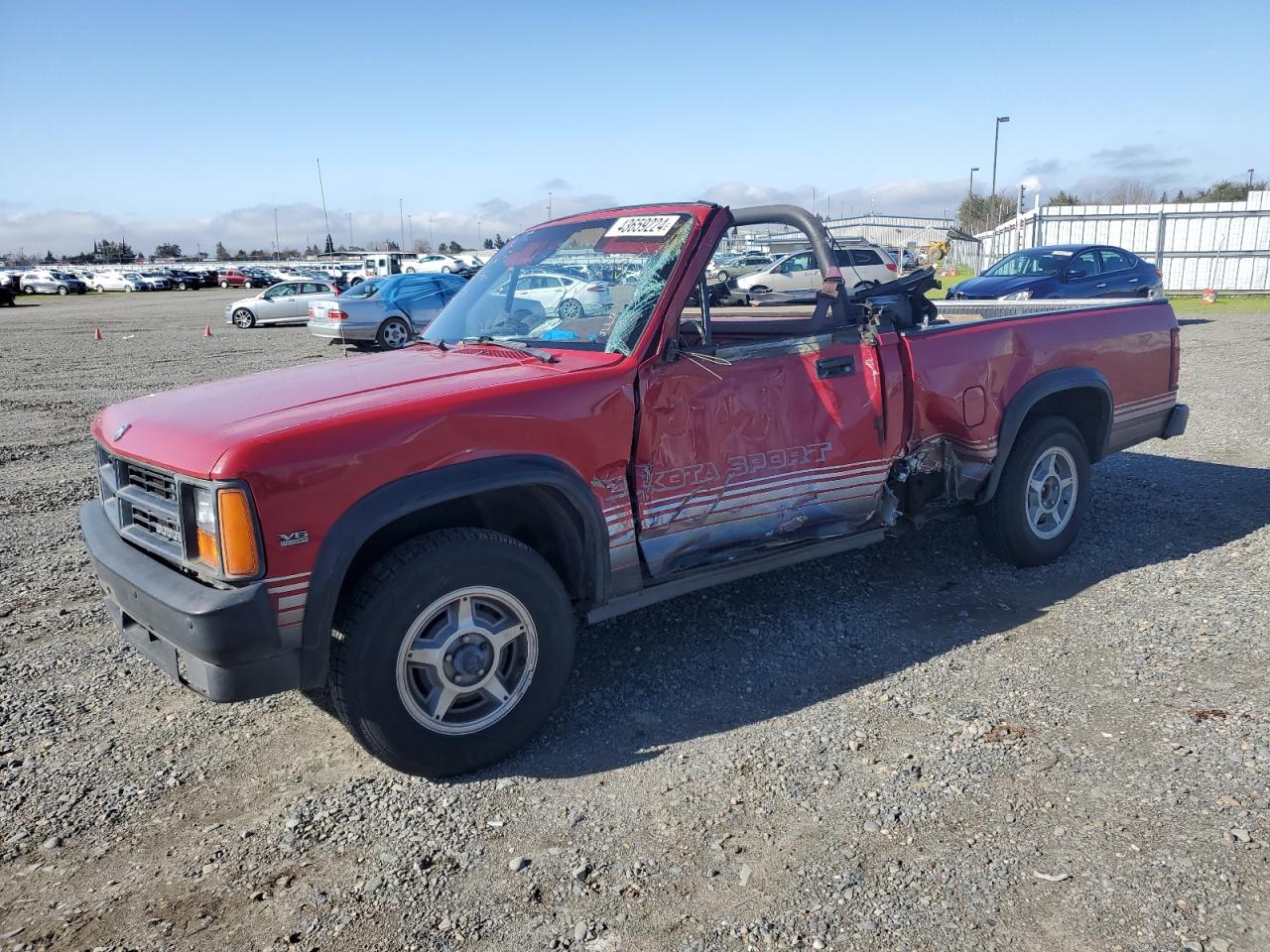 DODGE DAKOTA 1989 1b7fl69x8ks106580