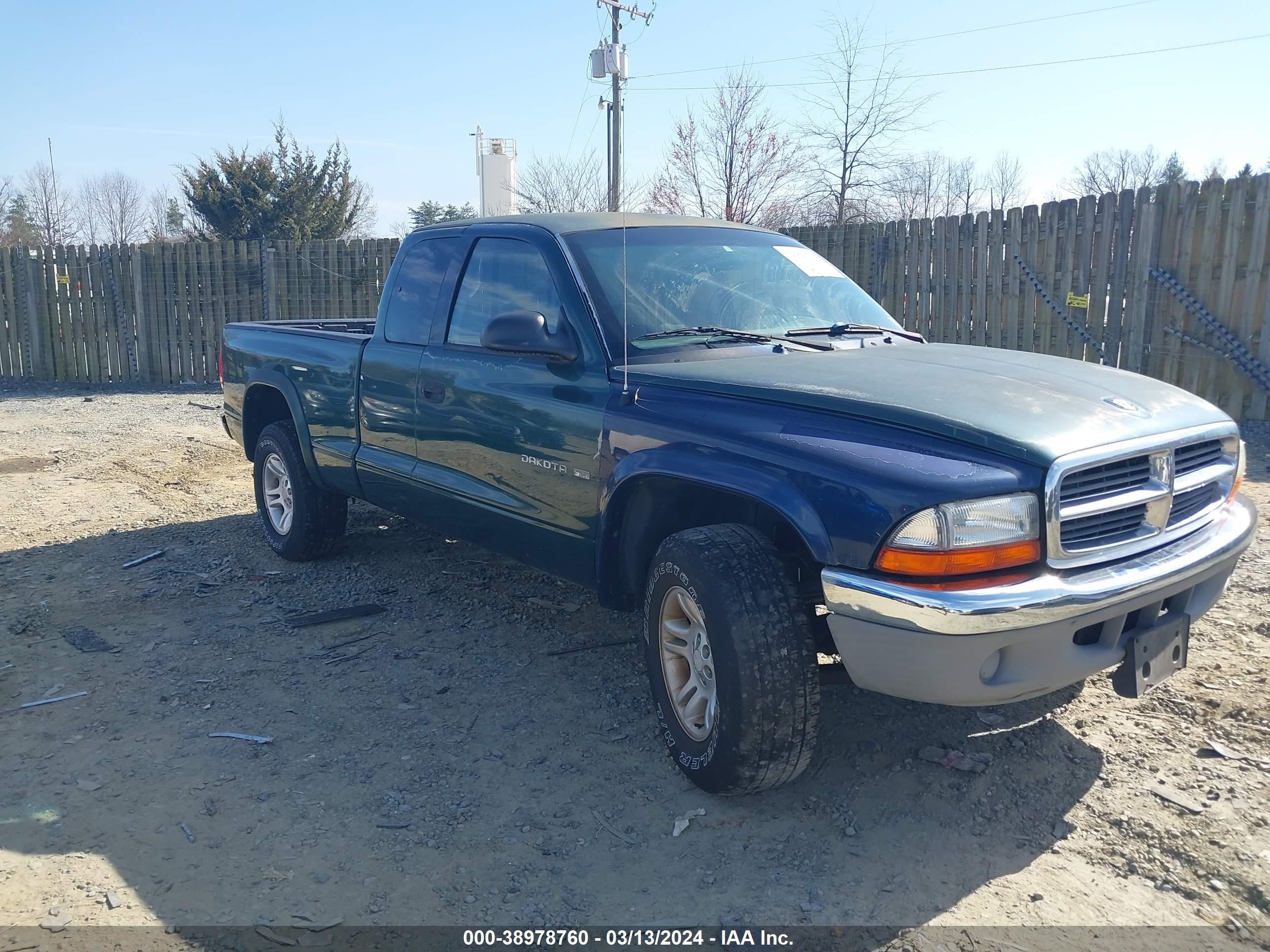 DODGE DAKOTA 2001 1b7gg22n91s244489