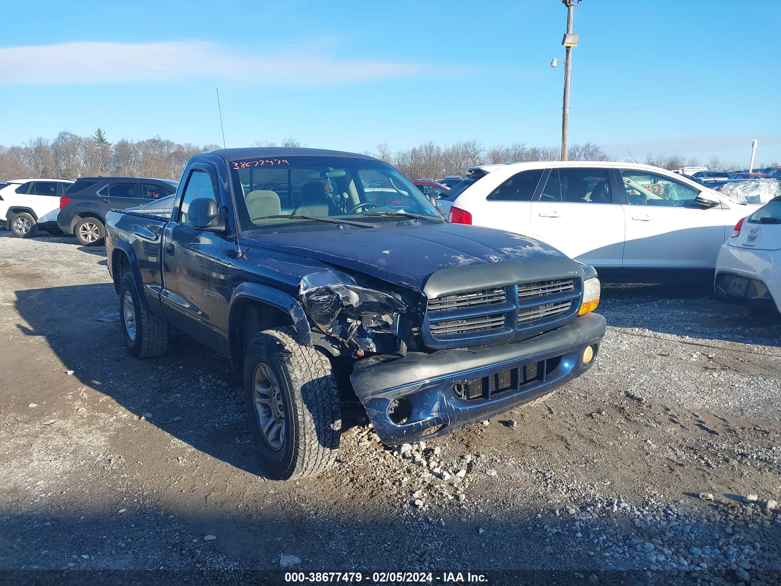 DODGE DAKOTA 2001 1b7gg26x51s238586